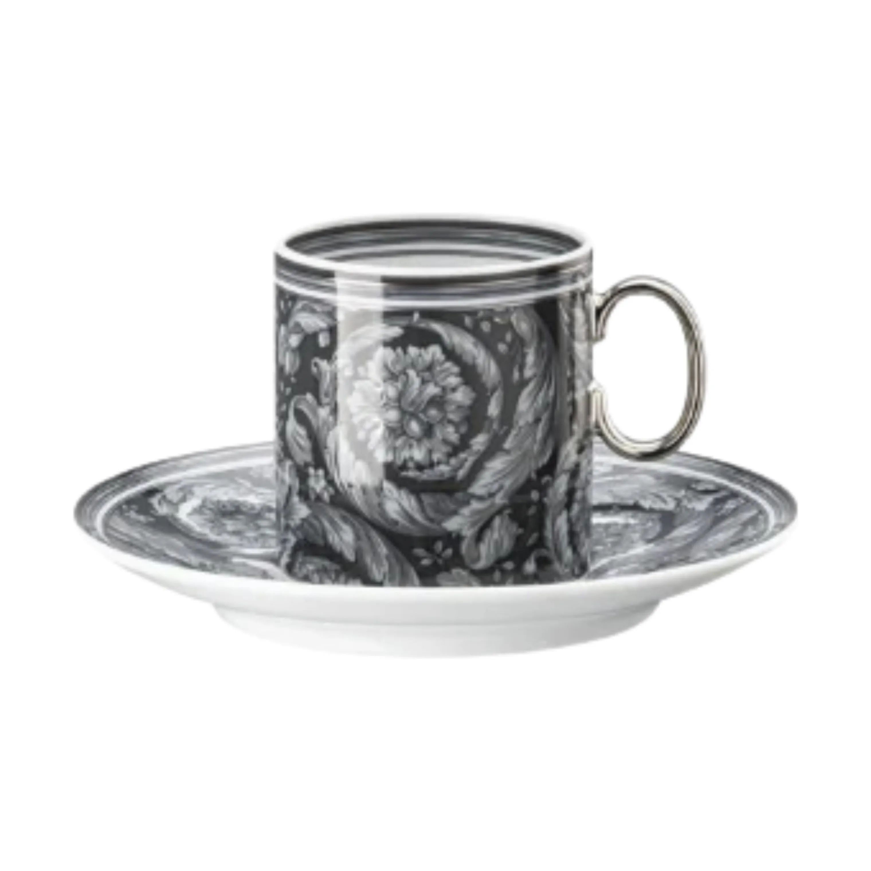 Versace Espressokopper Barocco Espressokop m. Underkop i Sort, 1