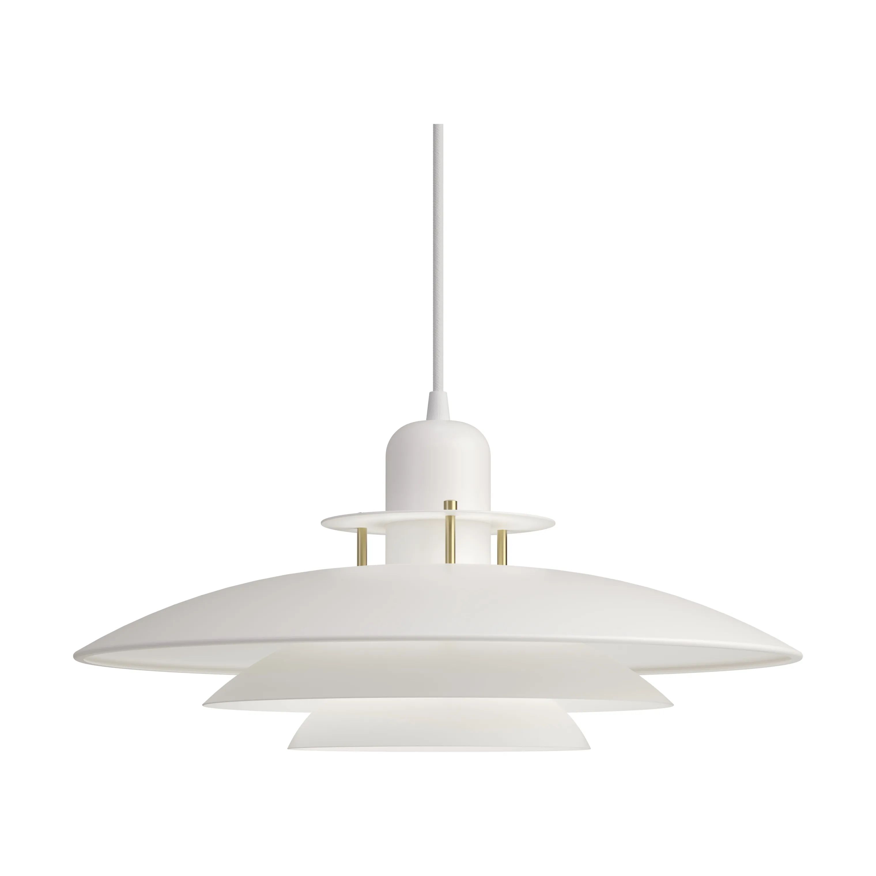 Belid Pendler Primus I Pendel i Mat hvid/Messing, 43 cm, 1