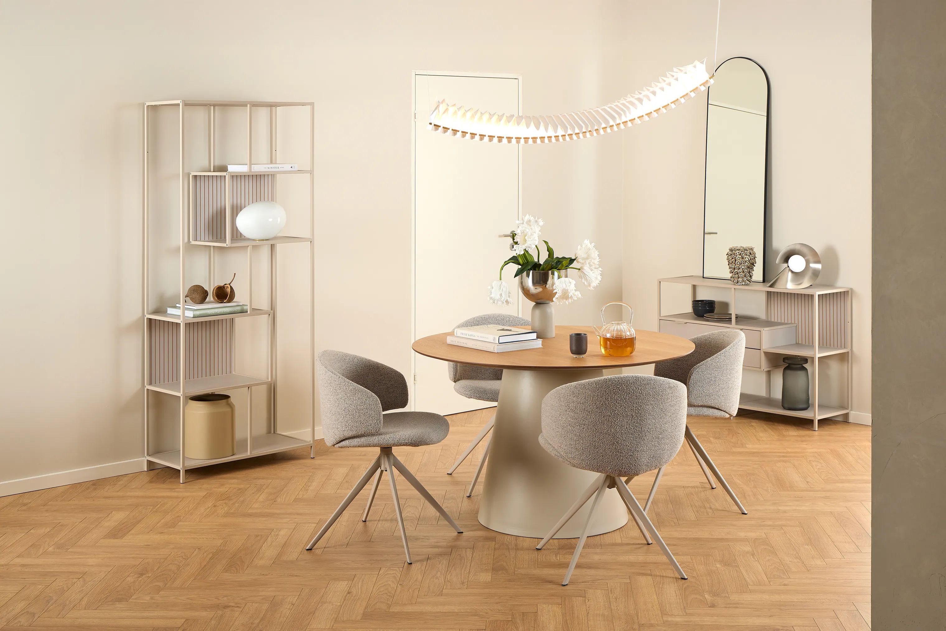 CASA Living Spiseborde Soli Spisebord i Natur/grå, 2