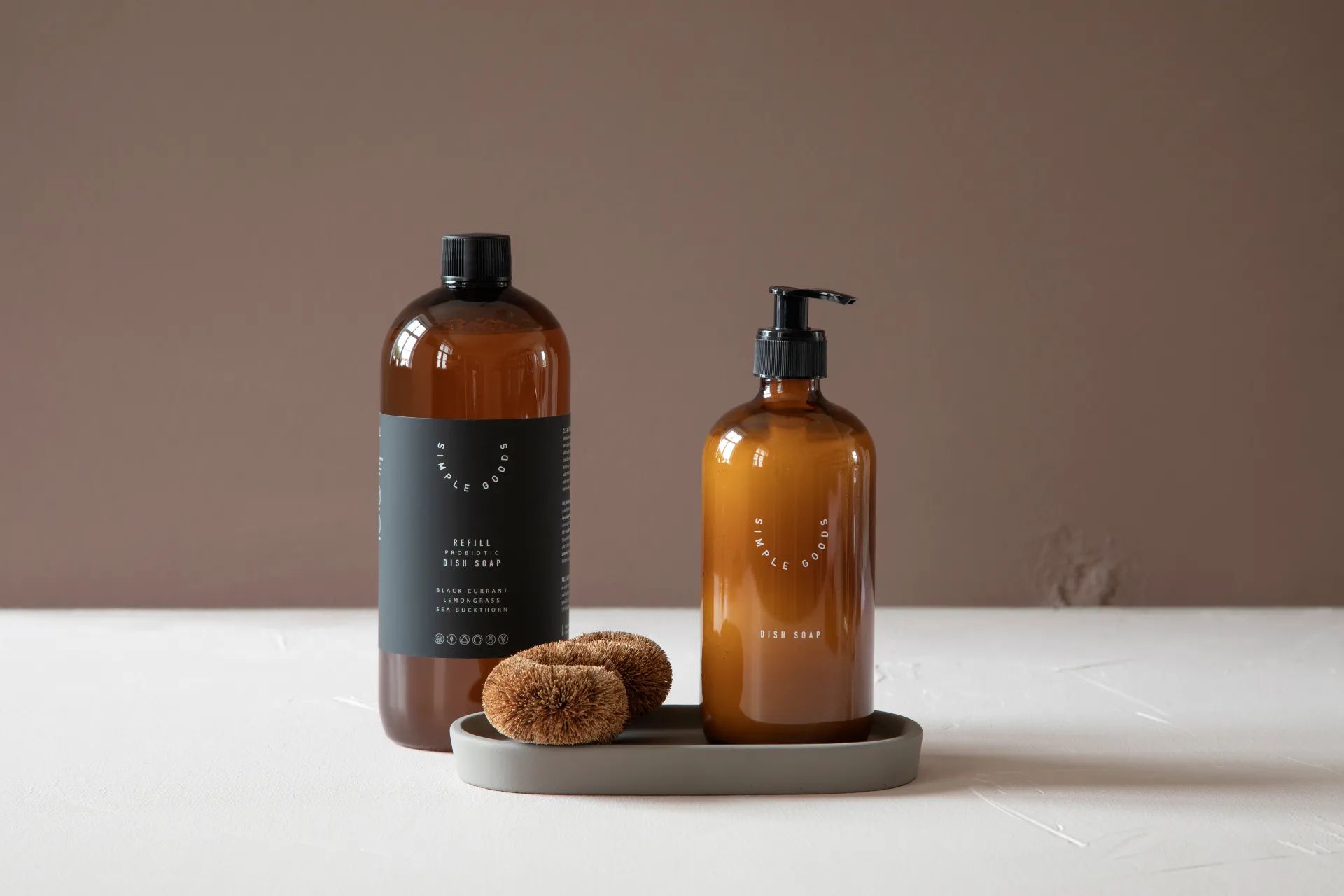 Simple Goods Opvaskebørster Twist Børste i Brun, 2