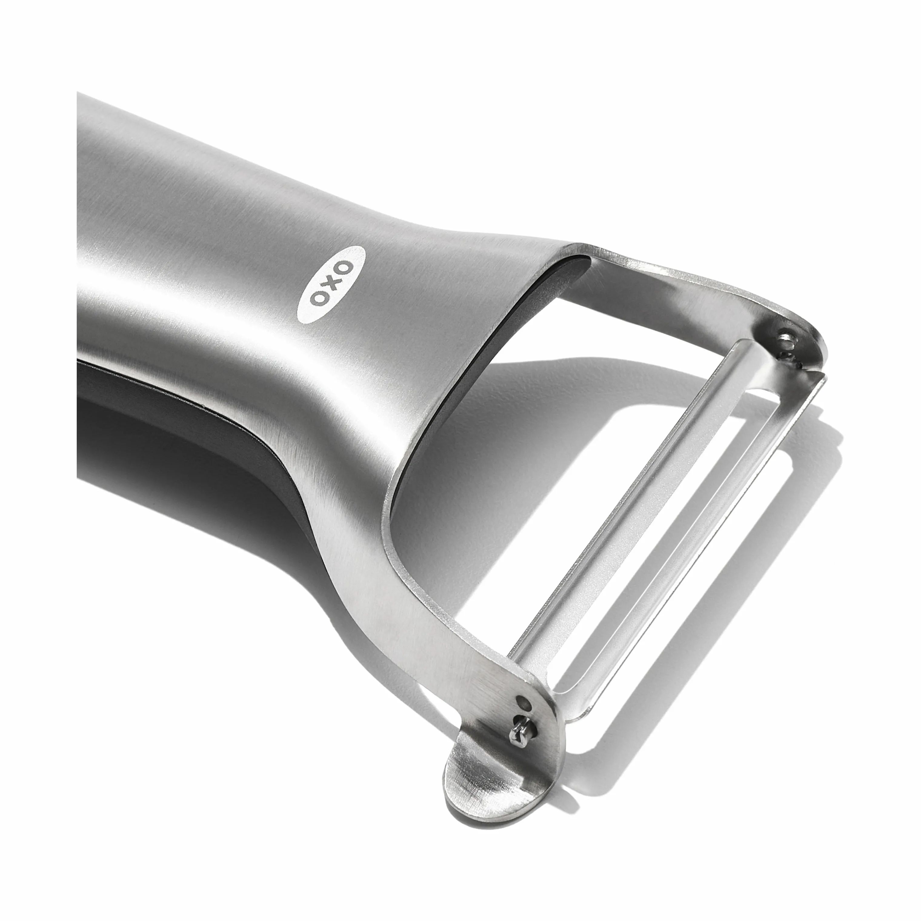 OXO Grøntsags- og kartoffelskrællere STEEL Y-Model Skrællekniv i B7,4 x L12,4 cm, 4