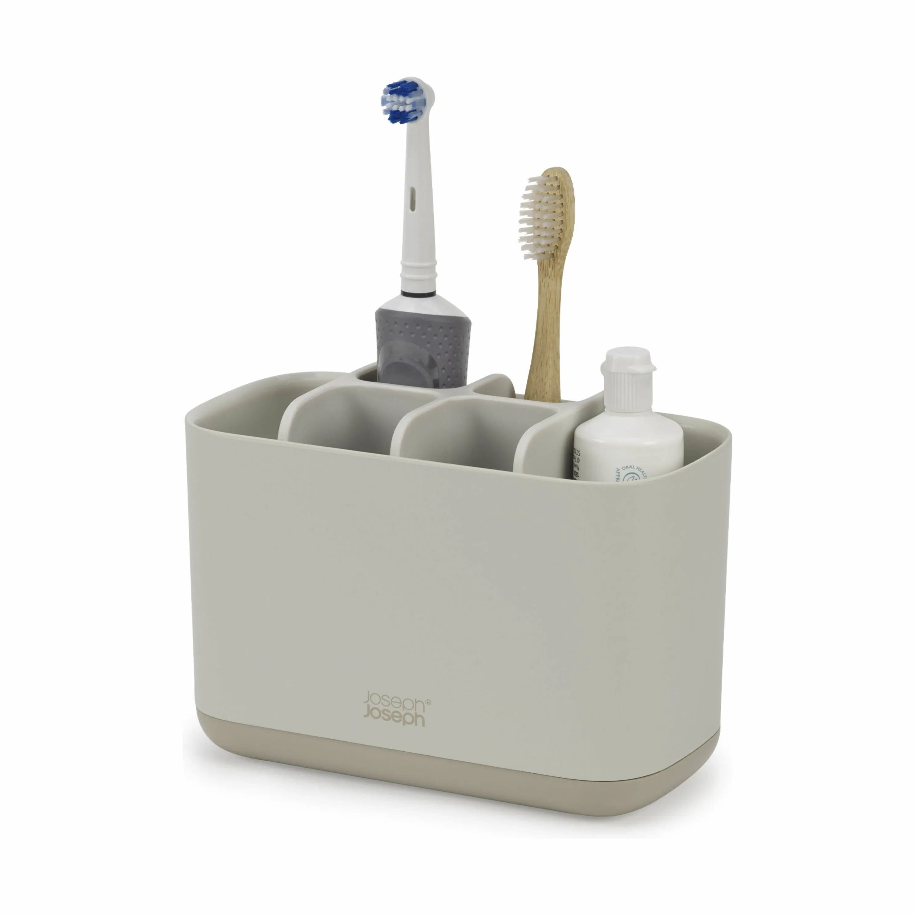 Joseph Joseph Tandbørsteholdere EasyStore Tandbørsteholder i Ecru, 17,1 cm, 1