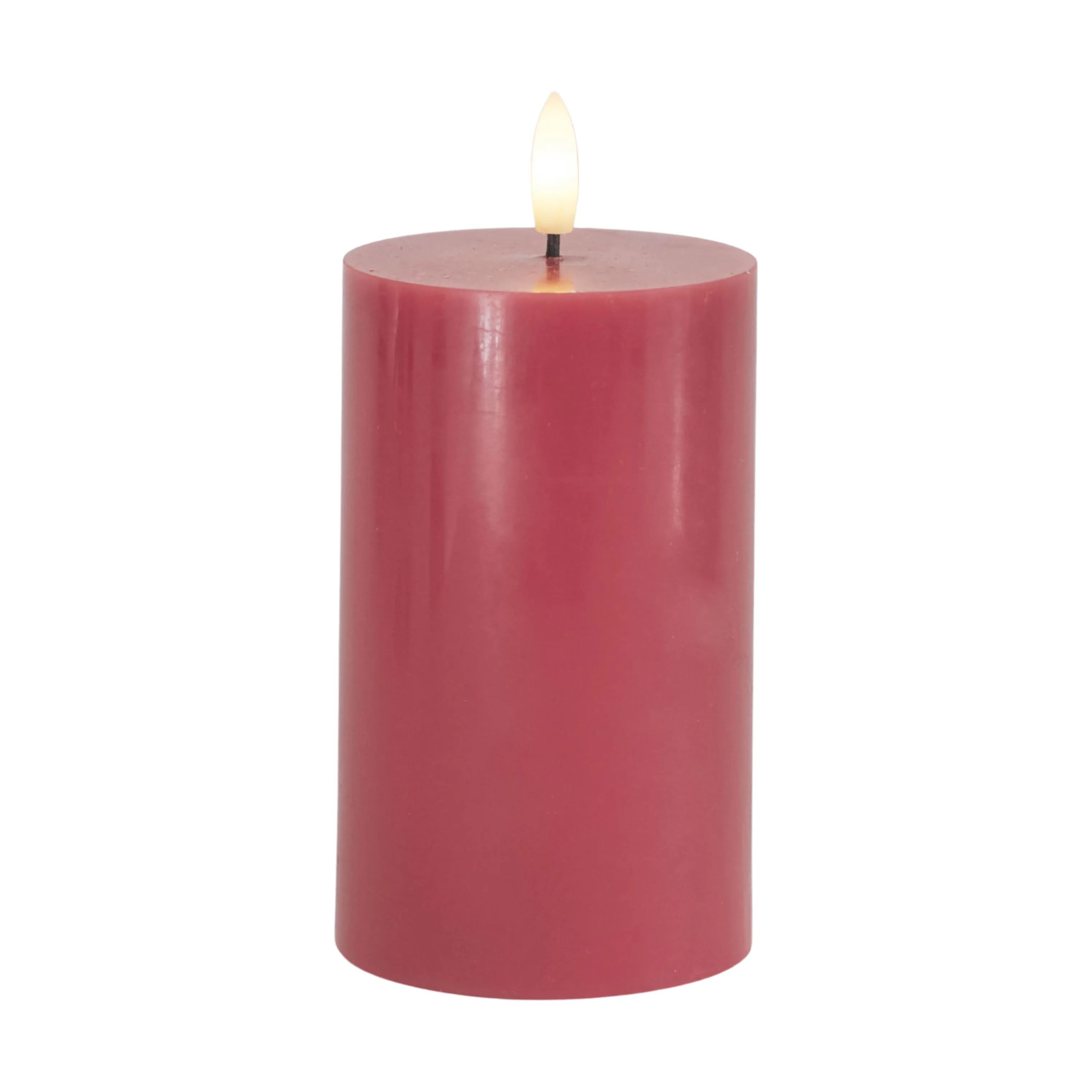 Sirius LED-lys Sille LED Bloklys i Rose Plum, H12,5 x Ø7,5 cm, 1