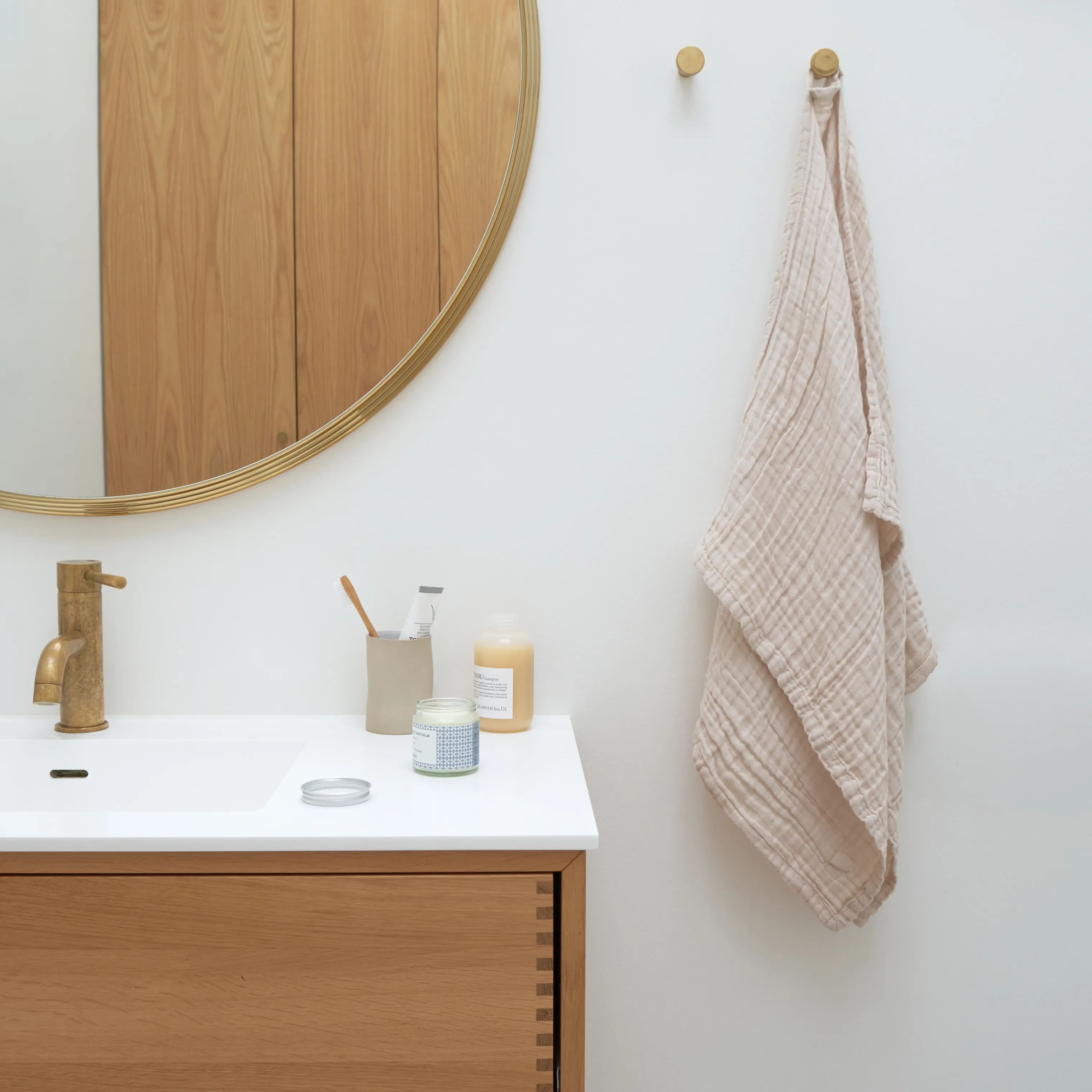 The Organic Company Håndklæder FINE Håndklæde i Beige, 2