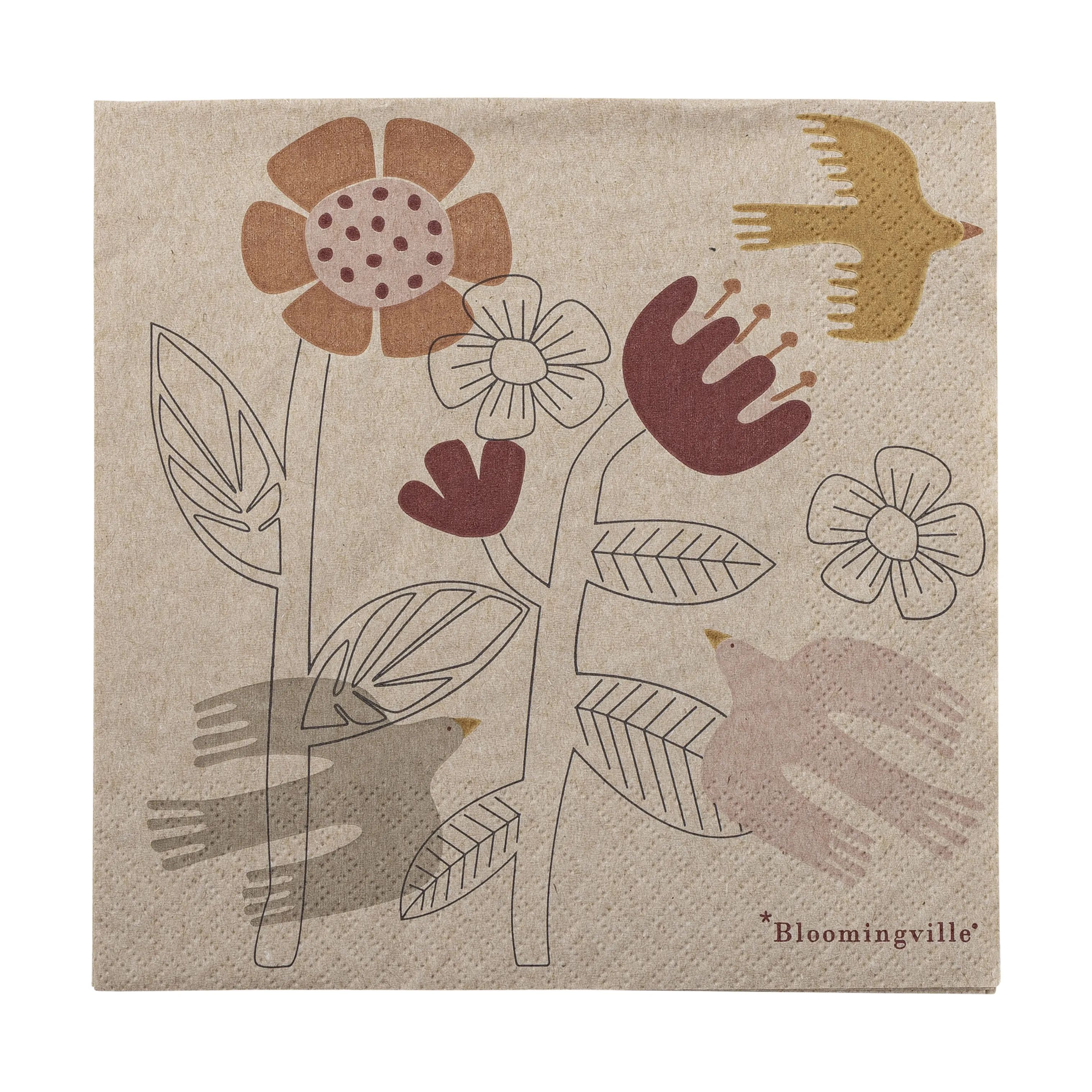 Bloomingville Servietter Vivielle Serviet - 20 stk. i Multifarvet, 1