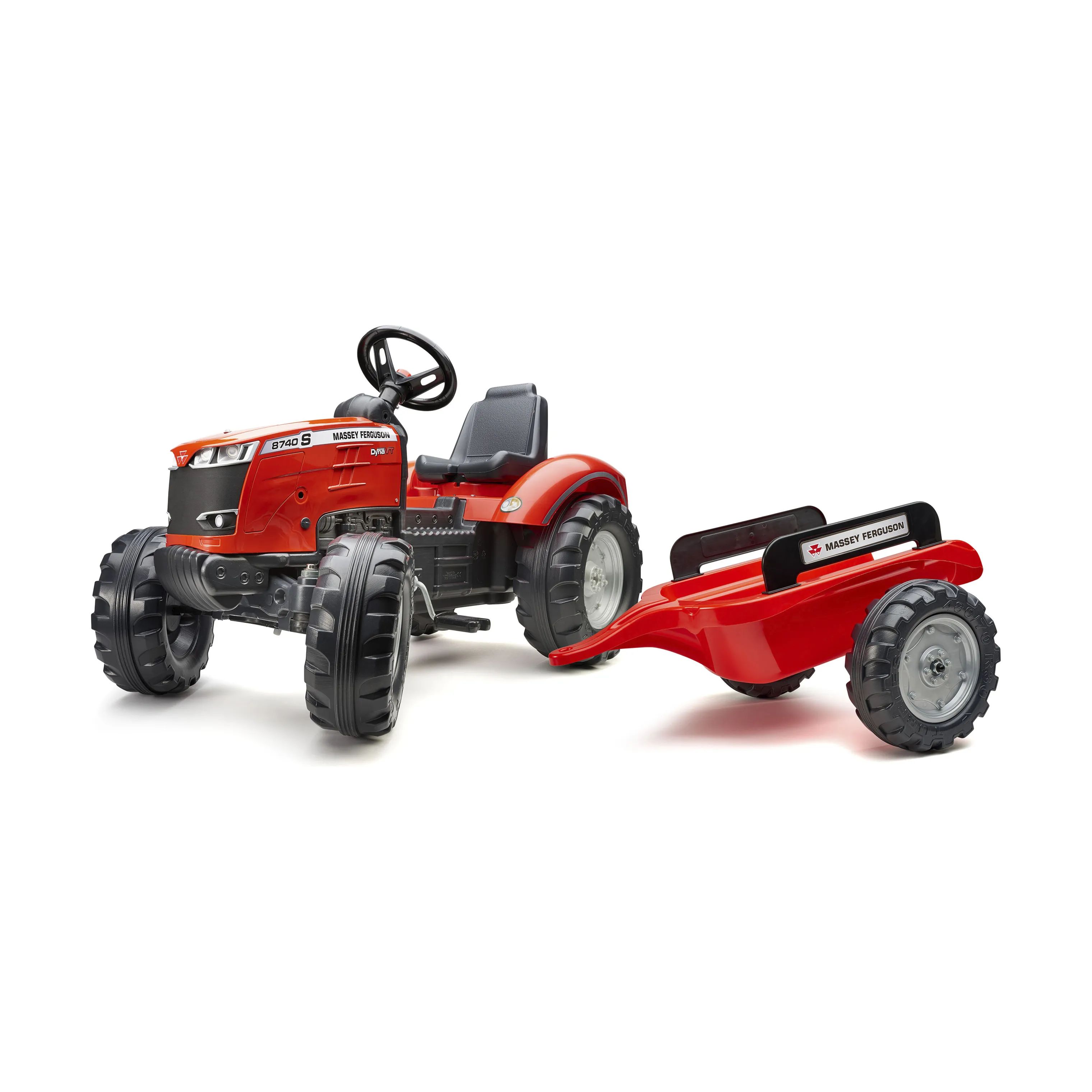 FALK Øvrig udeleg Traktor m. trailer i Rød, 1