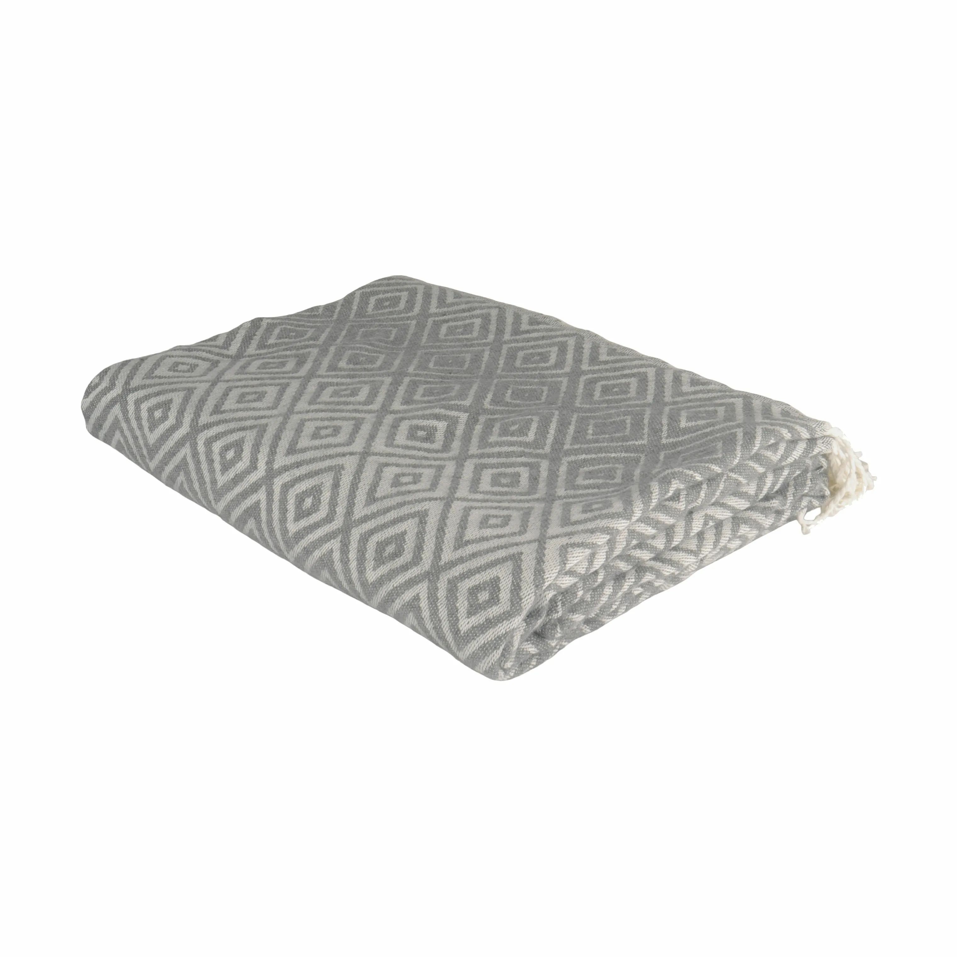 CASA Living Plaider Plaid i Grå/beige, 1