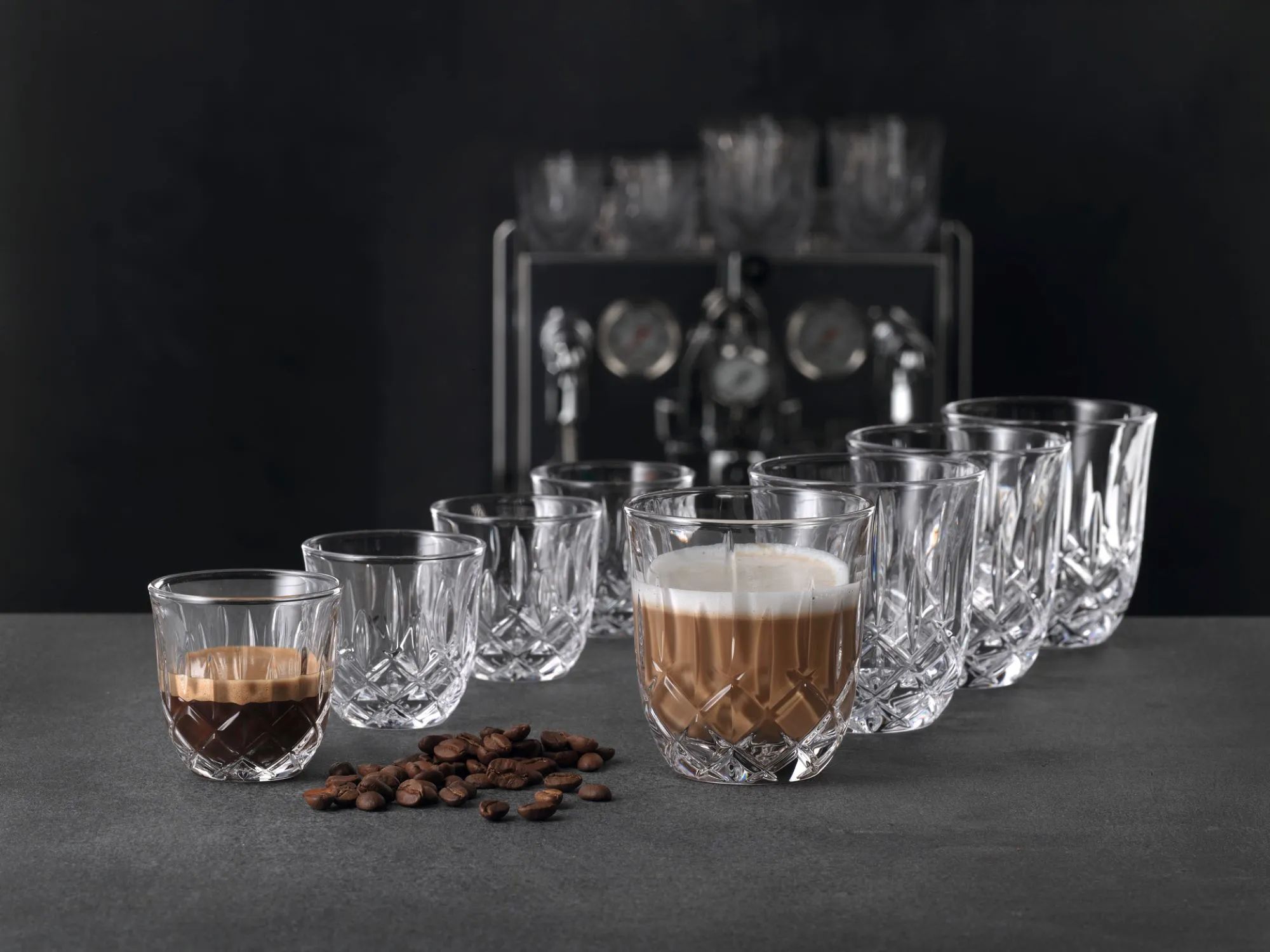 Nachtmann Termoglas Noblesse Baristasæt - 8 dele i klar, 2