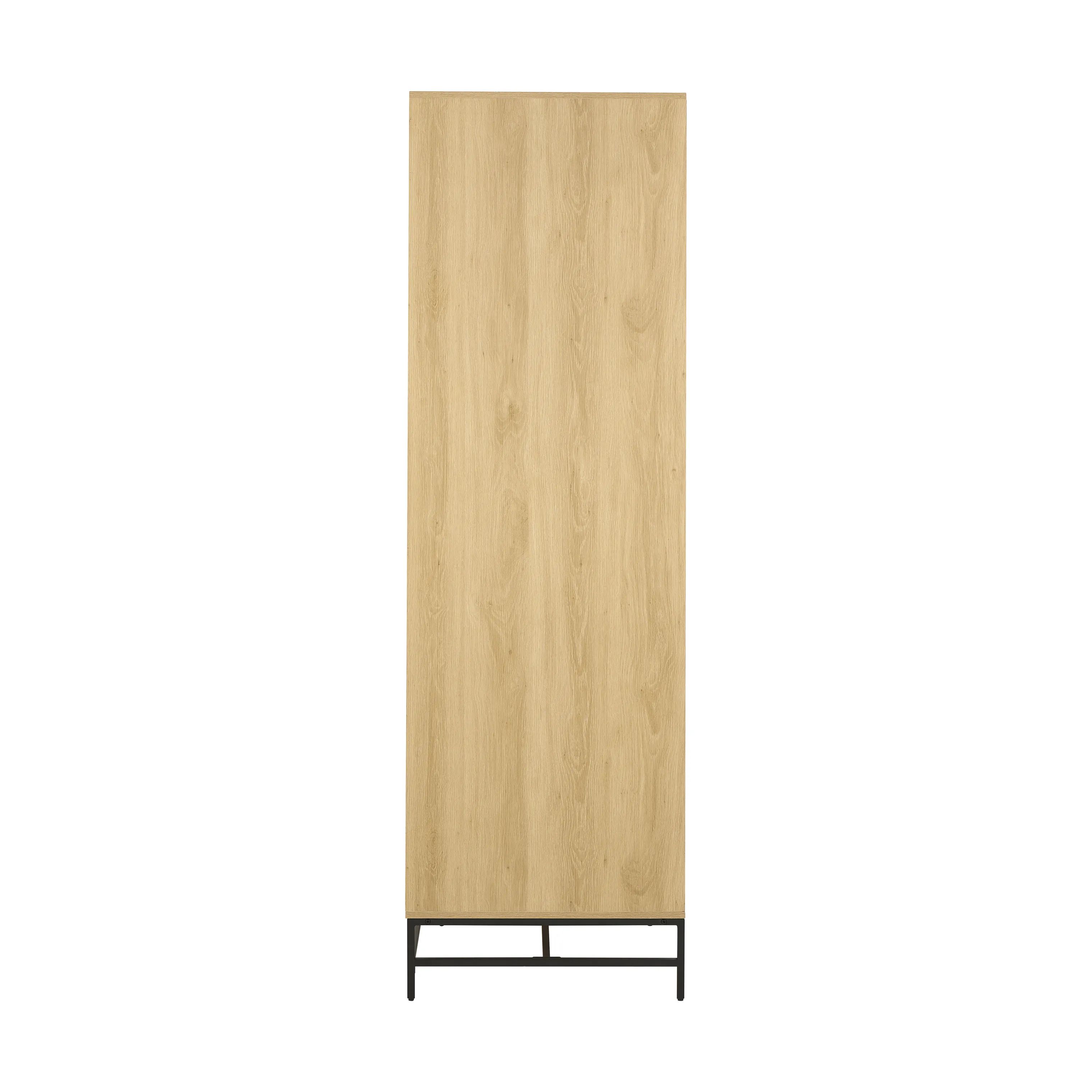 CASA Living Skabe Albany klædeskab i Natur, H200 x B99 cm, 4