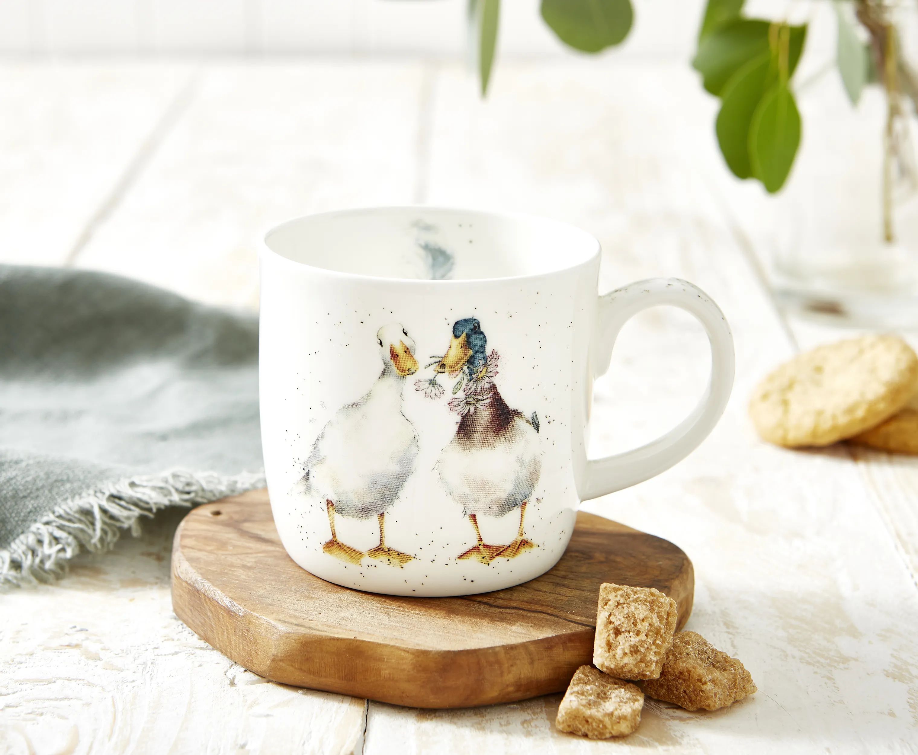 Royal Worcester Krus og kopper med hank Wrendale Krus - Duck love i Ænder, 3