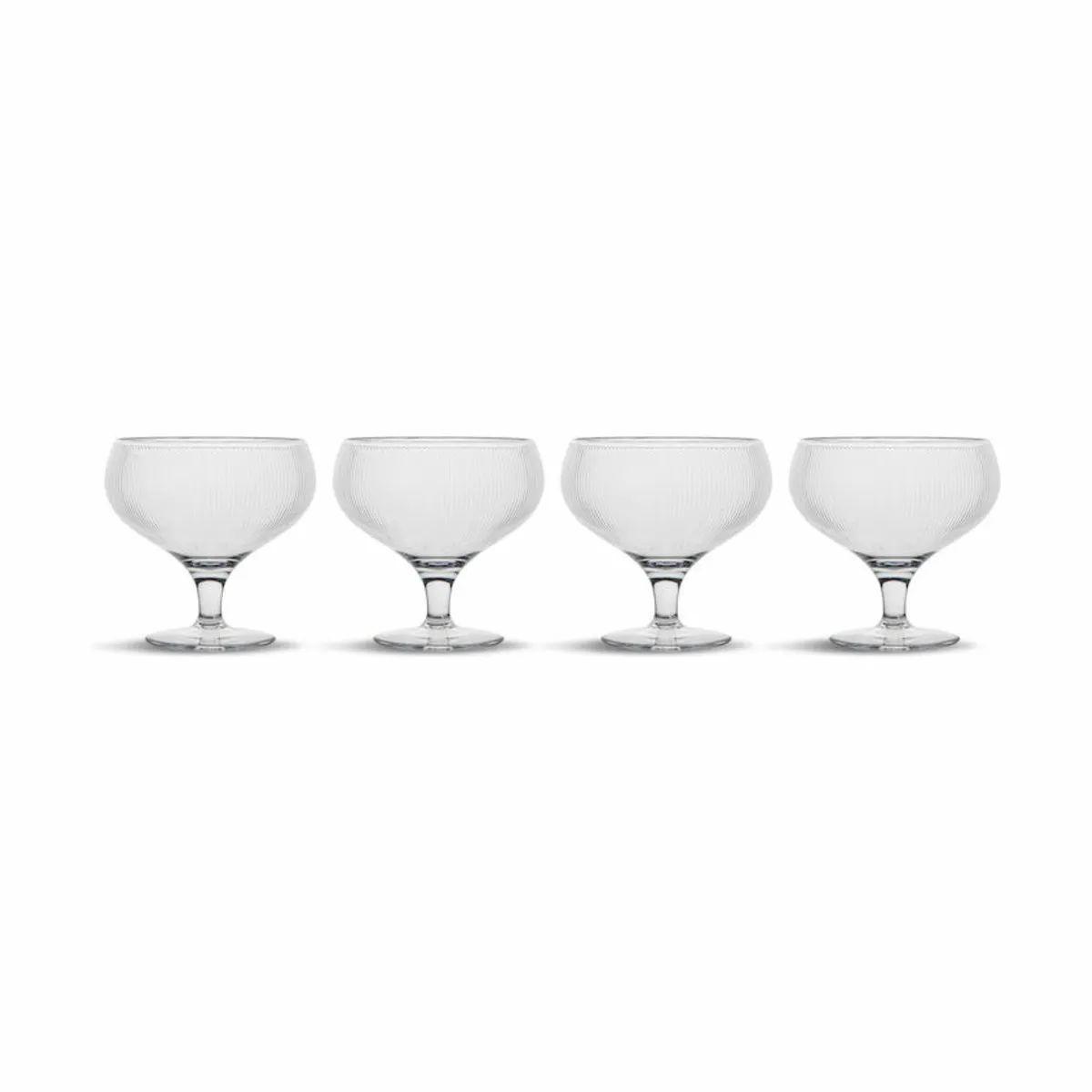 Sagaform Cocktailglas Billi Coupe Glas - 4 stk i 4 stk., 1