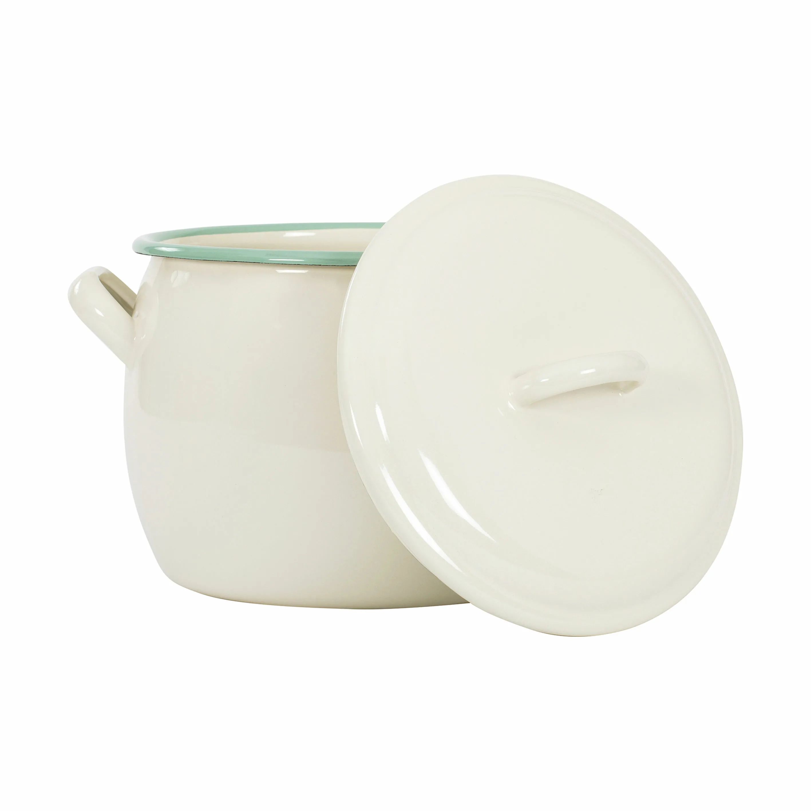 Kockums Jernverk Gryder Gryde i Cream Lux/Green, 4 L, 2