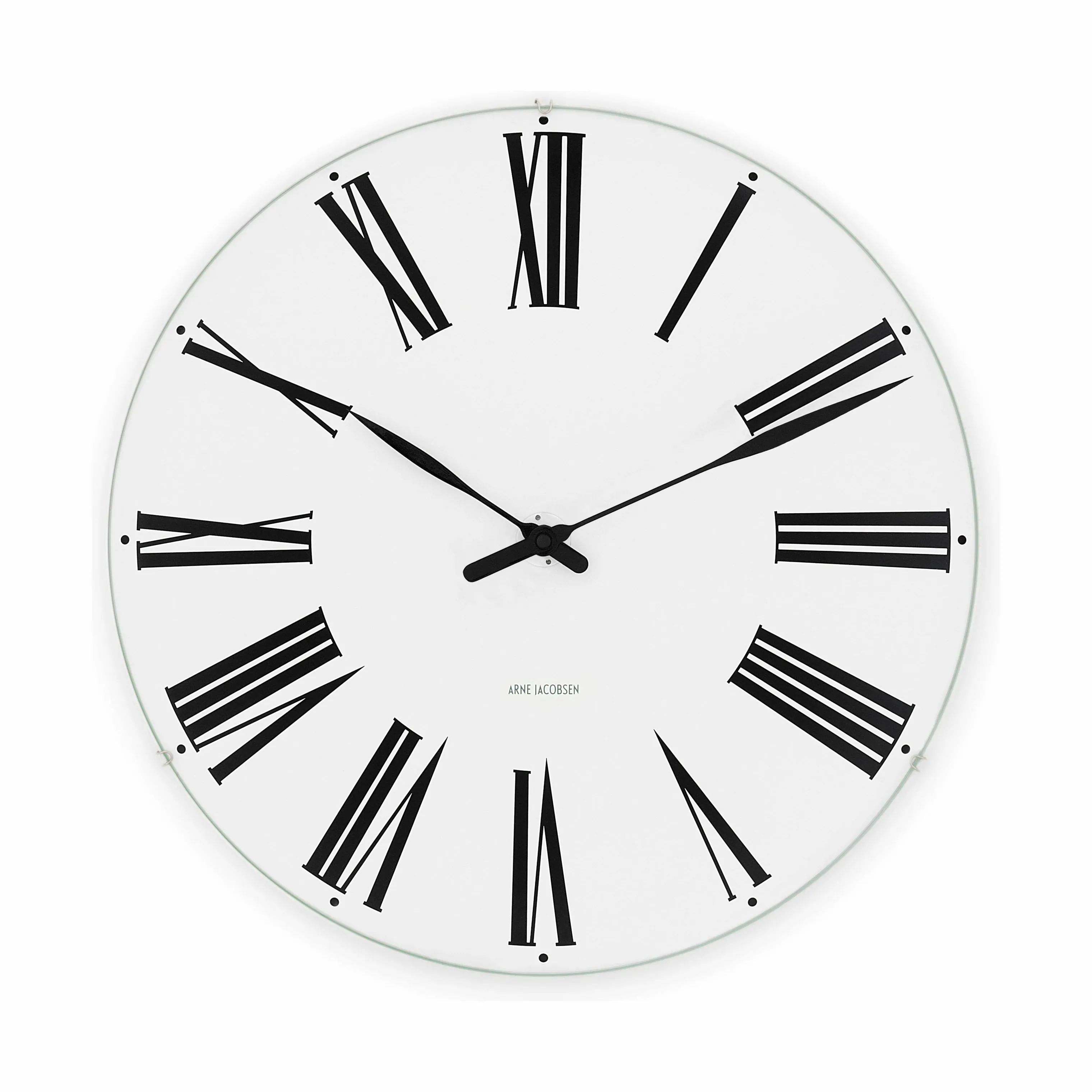 Arne Jacobsen Vægure Roman Vægur i Sort/Hvid, 16 cm, 1