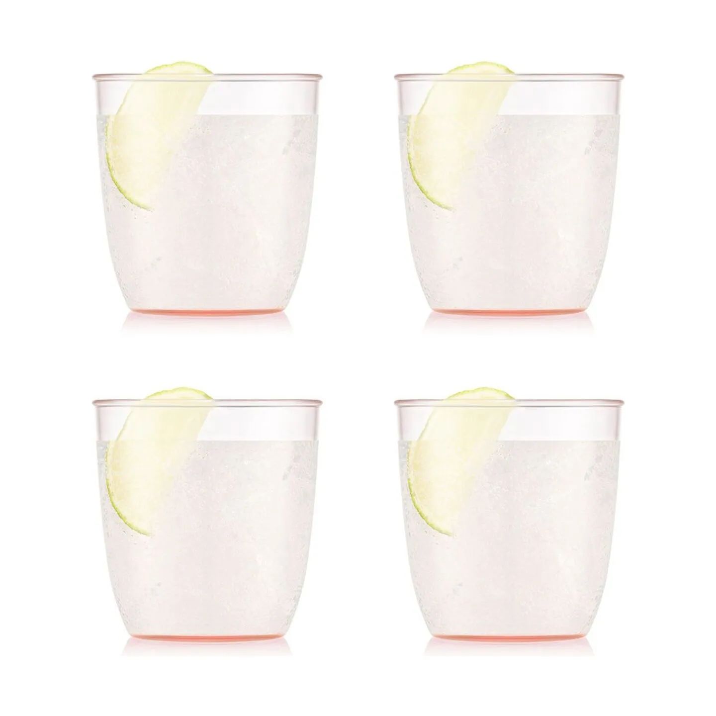 Bodum Vandglas Kvadrant Vandglas - 4 stk. i Peach, 20 cl, 3
