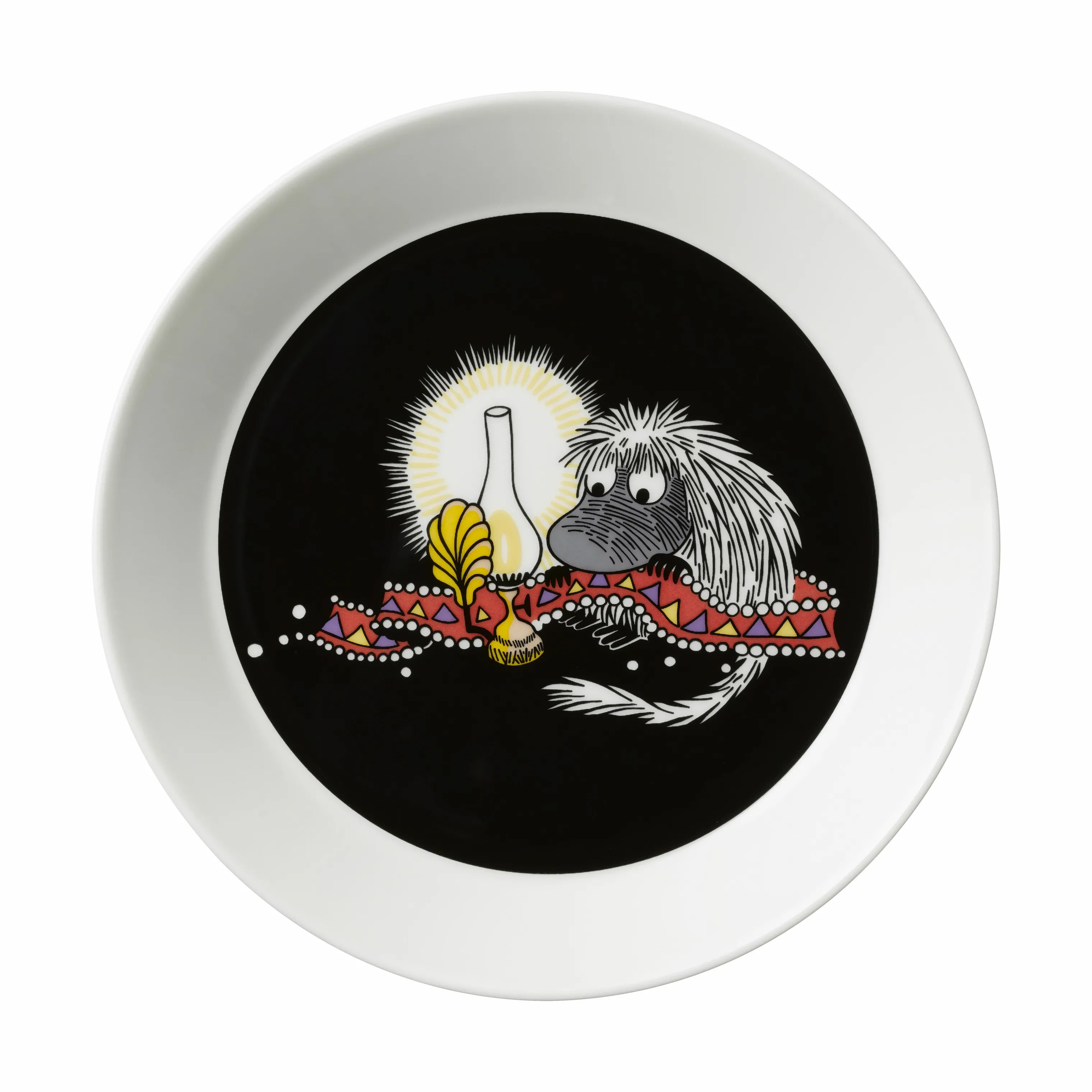 Moomin Arabia Frokosttallerkener Omsorg Tallerken - Forfaderen i Forfader - Sort, 1