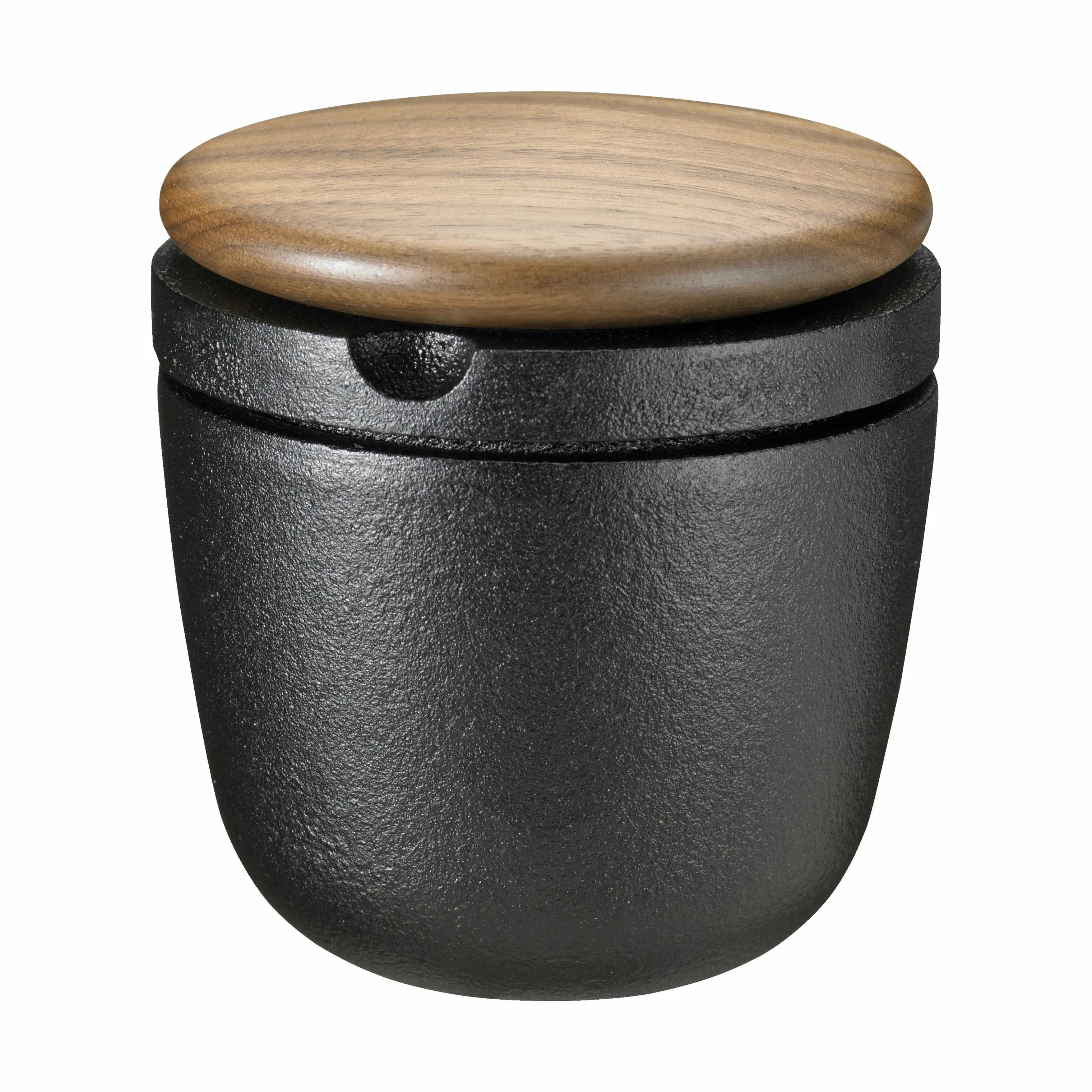 Skeppshult Peberkværne Walnut Swing Krydderikværn i Sort/Træ, 8 cm, 1