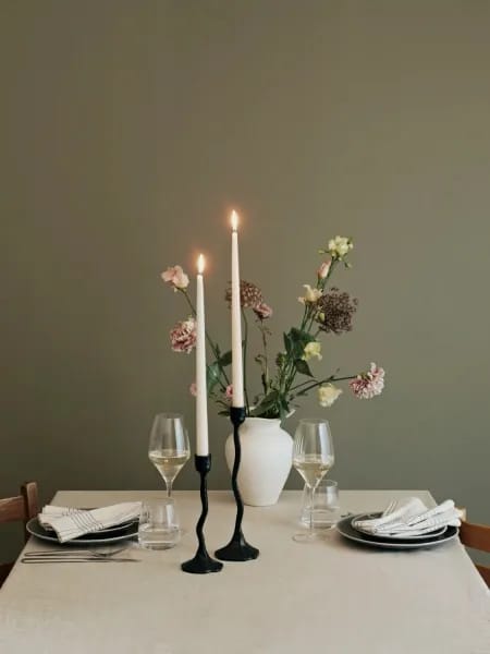 Broste Copenhagen Kronelysestage Amy Lysestage i Sort, 15 cm, 3