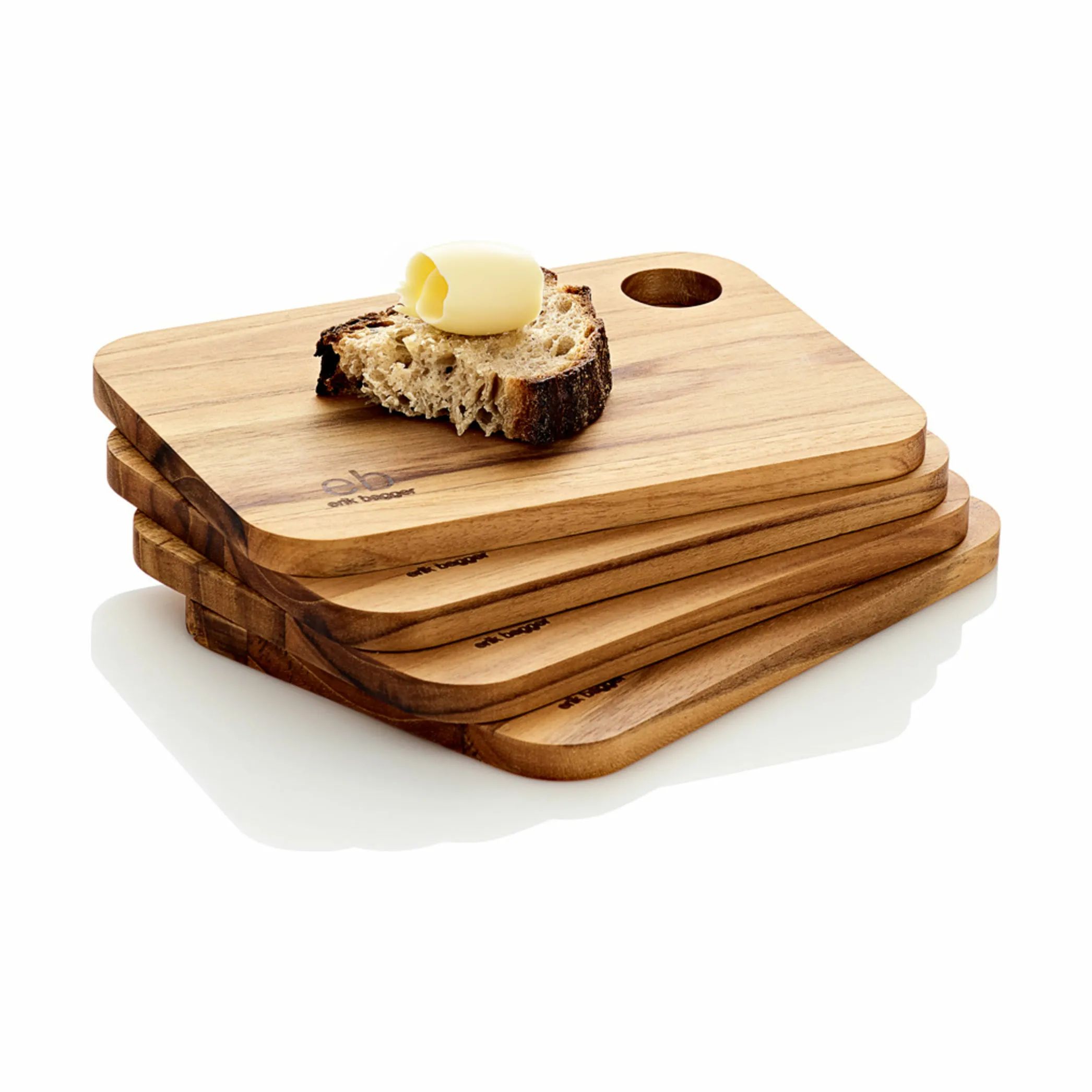 erik bagger a/s Smørebrætter Core Smørebrætter - 4 stk. i Teak, 4