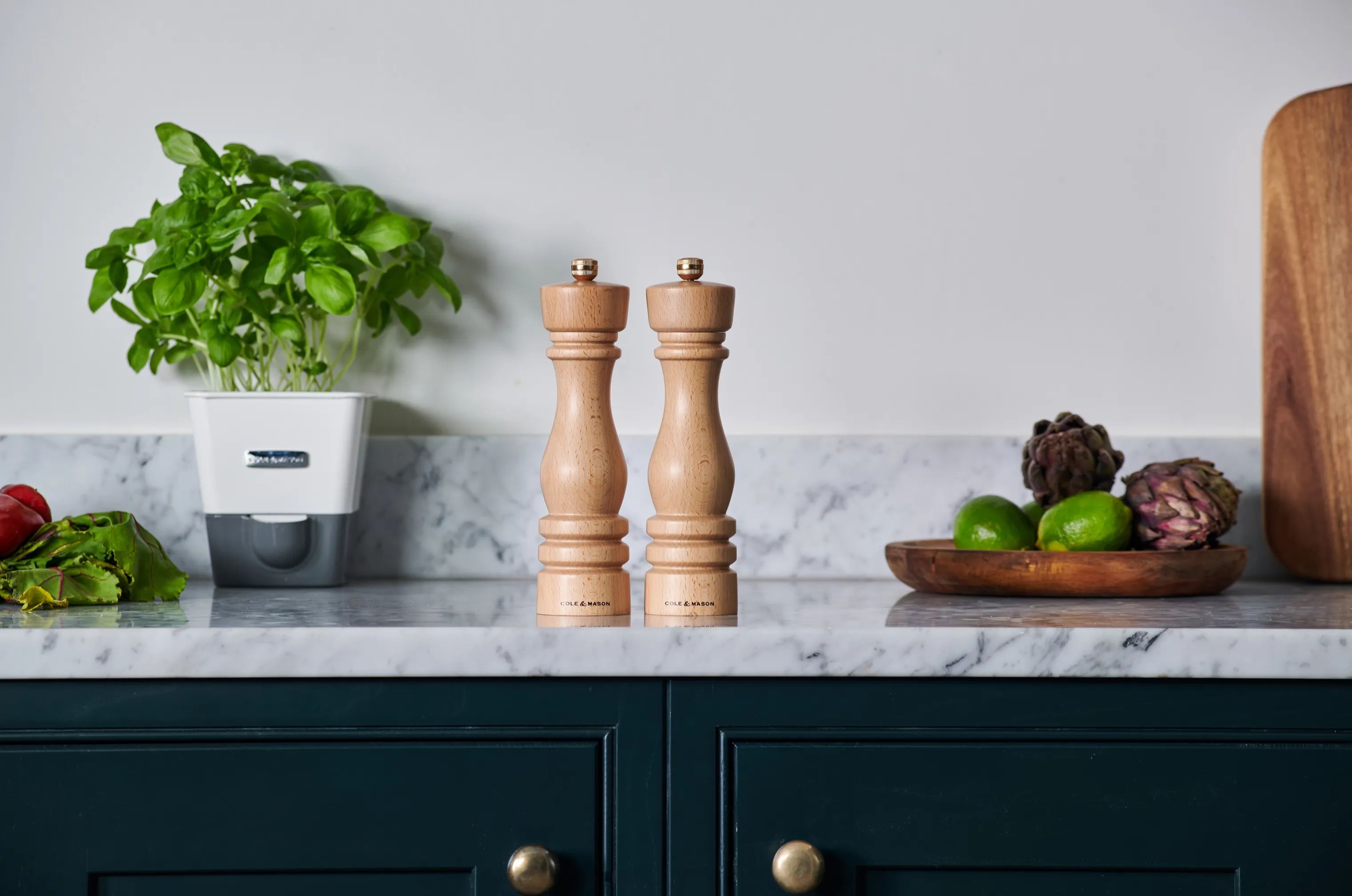 Cole&Mason Saltkværne London Saltkværn i Natural Beech, 22 cm, 3