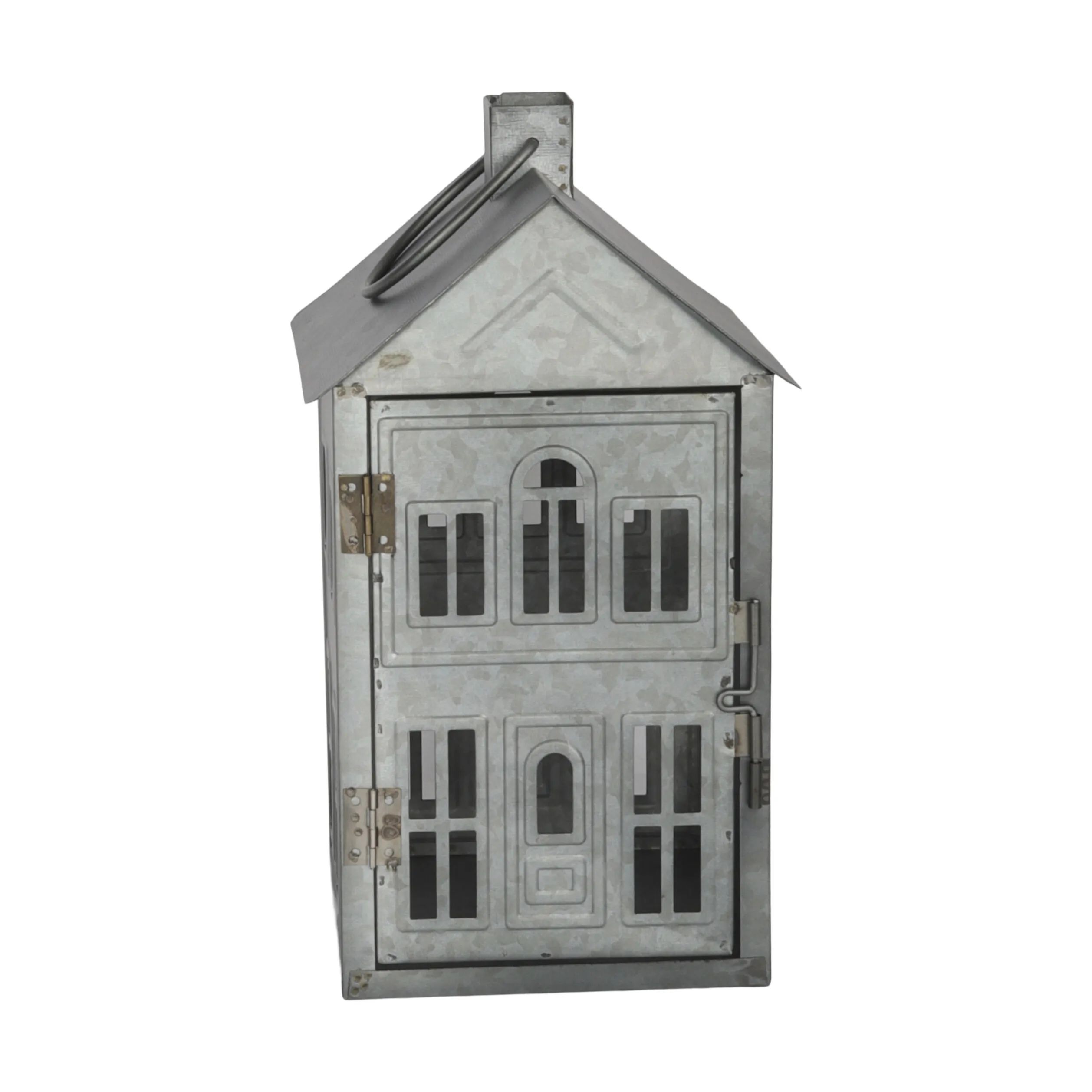 Casa Christmas Bloklysestage Lanterne i Zink, 26,8 cm, 1