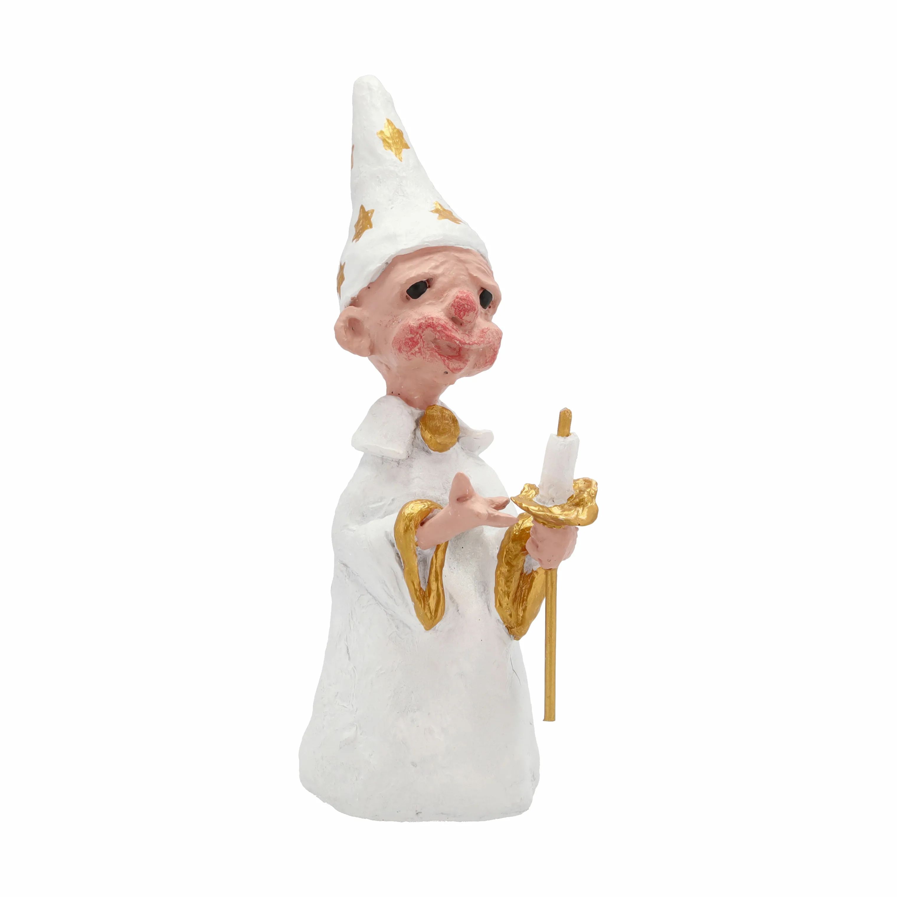 Medusa Copenhagen Julefigurer Figur - Luciadreng m. lys i Hvid, 18,5 cm, 2