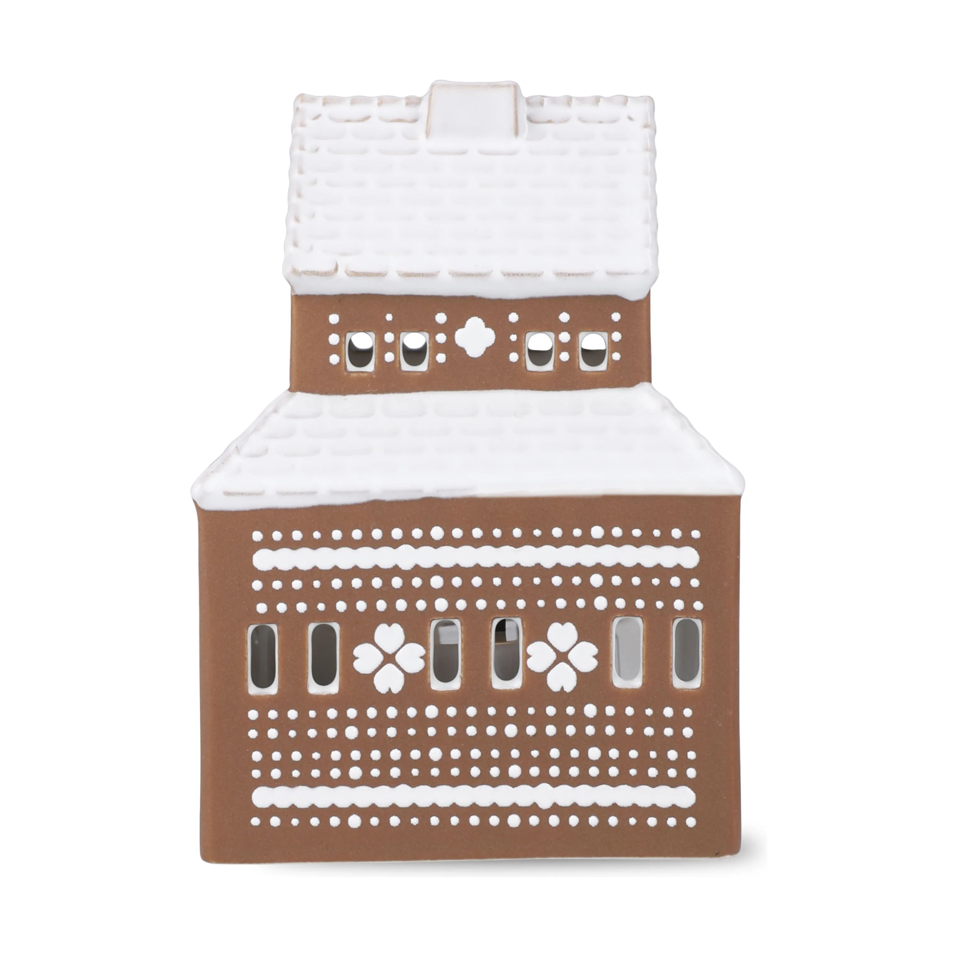 Kähler Fyrfadsstage Gingerbread Lyshus - Villa i Brun, 3