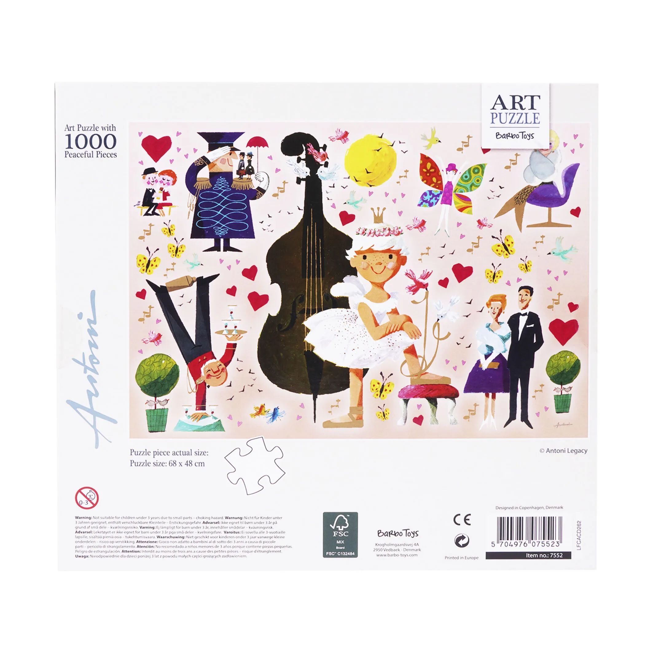 Barbo Toys Puslespil Ib Antoni Puslespil - Ballerina i Ballerina, 4
