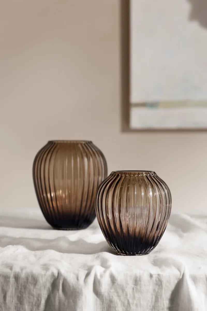 Kähler Vaser Hammershøi Vase i valnød, 14 cm, 5