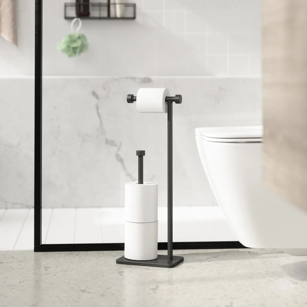 Umbra Tilbehør til bad Cappa Toiletrulleholder i Sort, 2