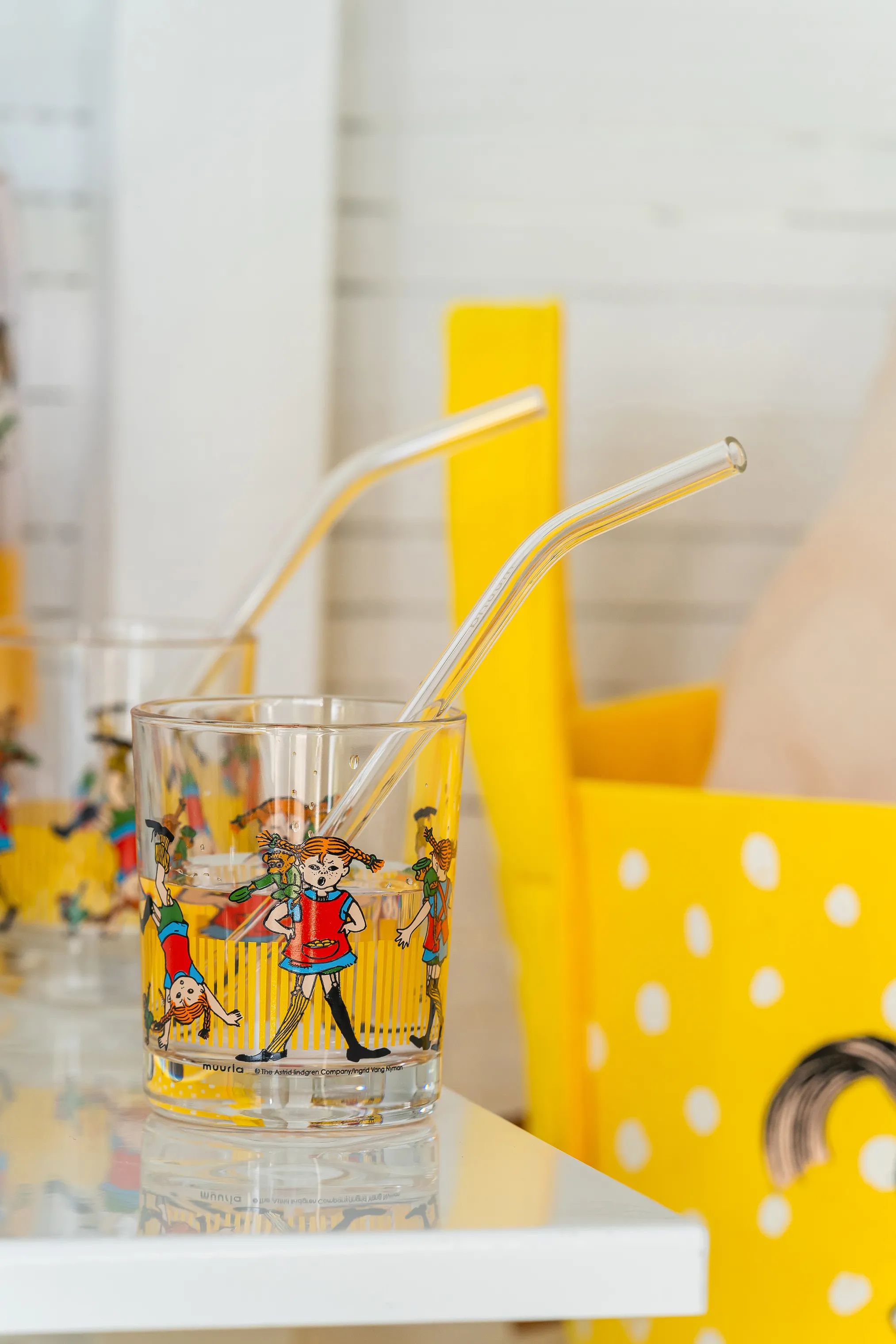 Muurla Vandglas Pippi Glas - Pippi Langstrømpe i Pippi Langstrømpe, 20 cl, 3