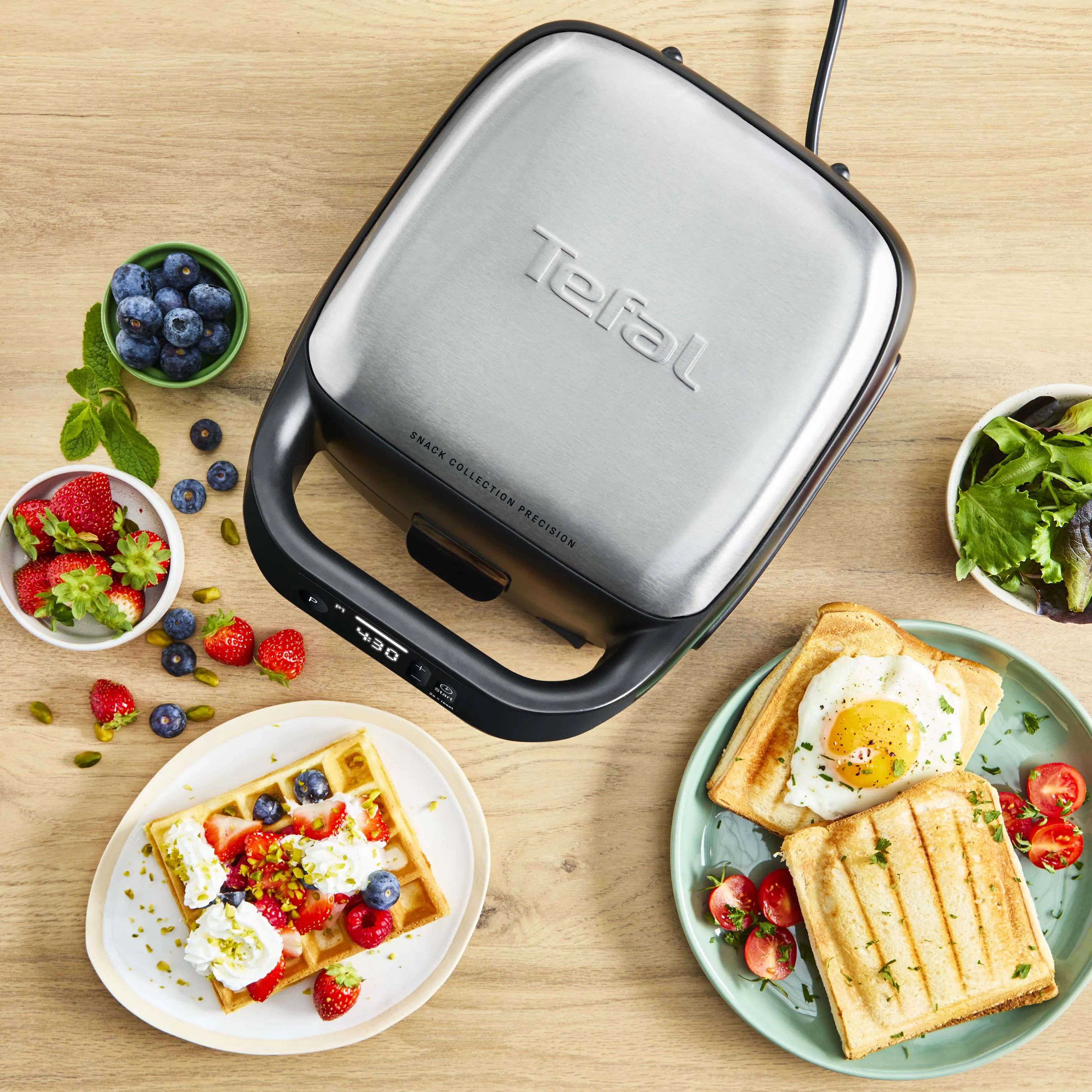 Tefal Toastere Snack Collection Digital Multigrill i Sølv / Sort, 3