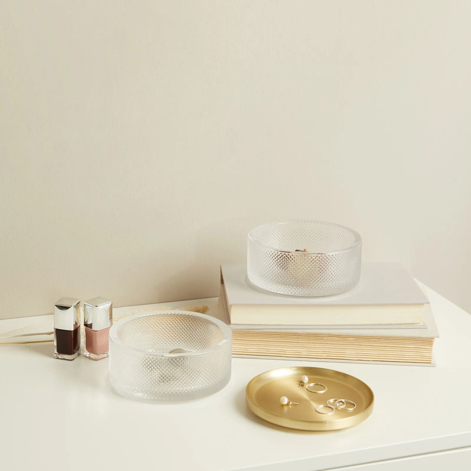 Umbra Småopbevaring Tesora Opbevaring i glass/brass, 3