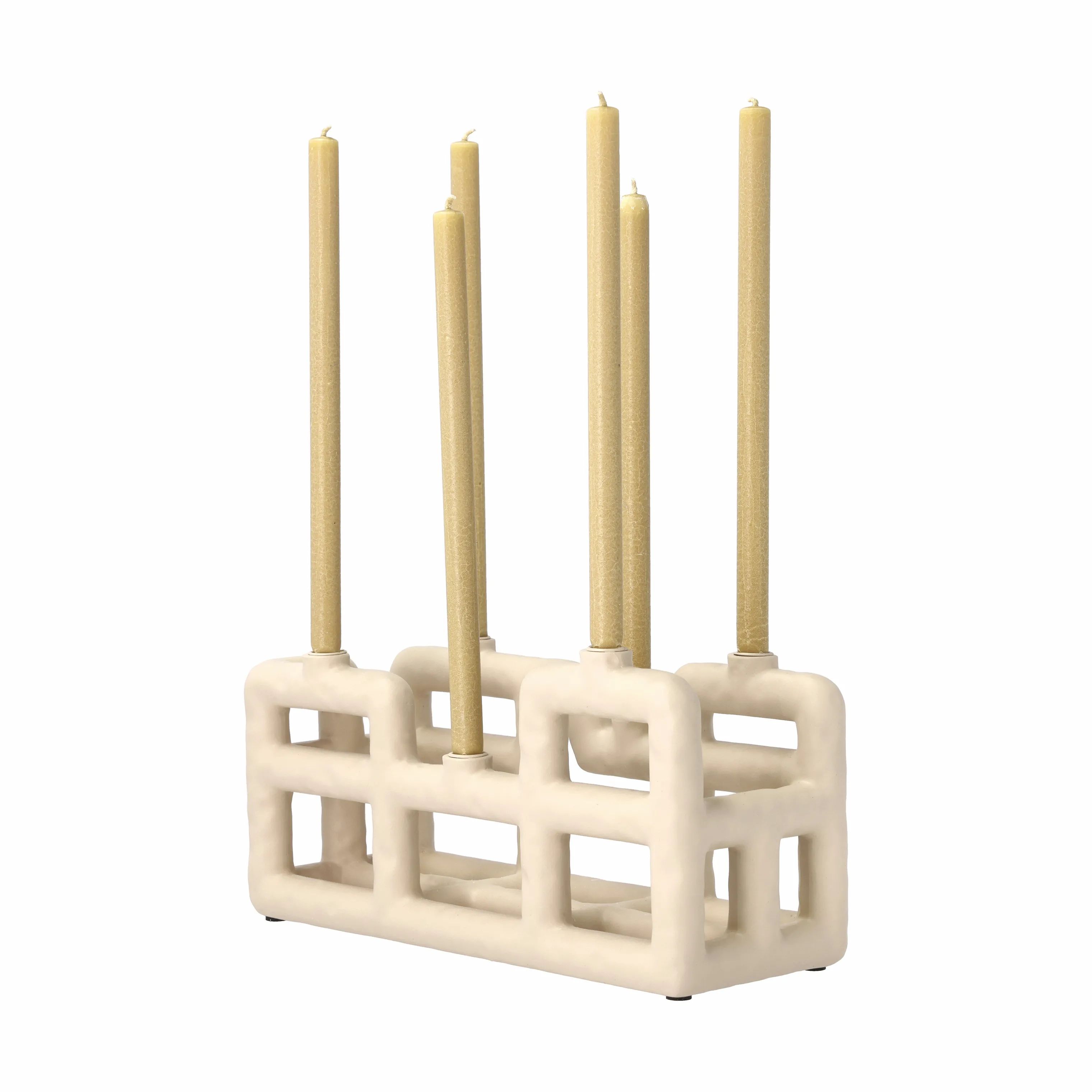 Villa Collection Kronelysestage Villa styles Lyst Lysestage i SAND, 4