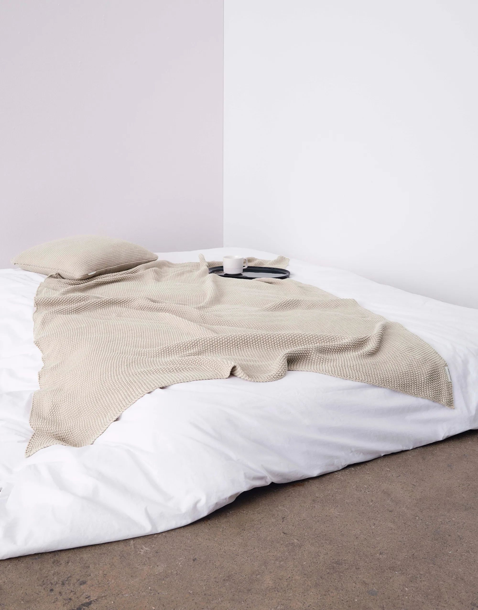 Marc O'Polo Pyntepuder Nordic Knit Pyntepude i Oatmeal, H15 x B50 cm, 3