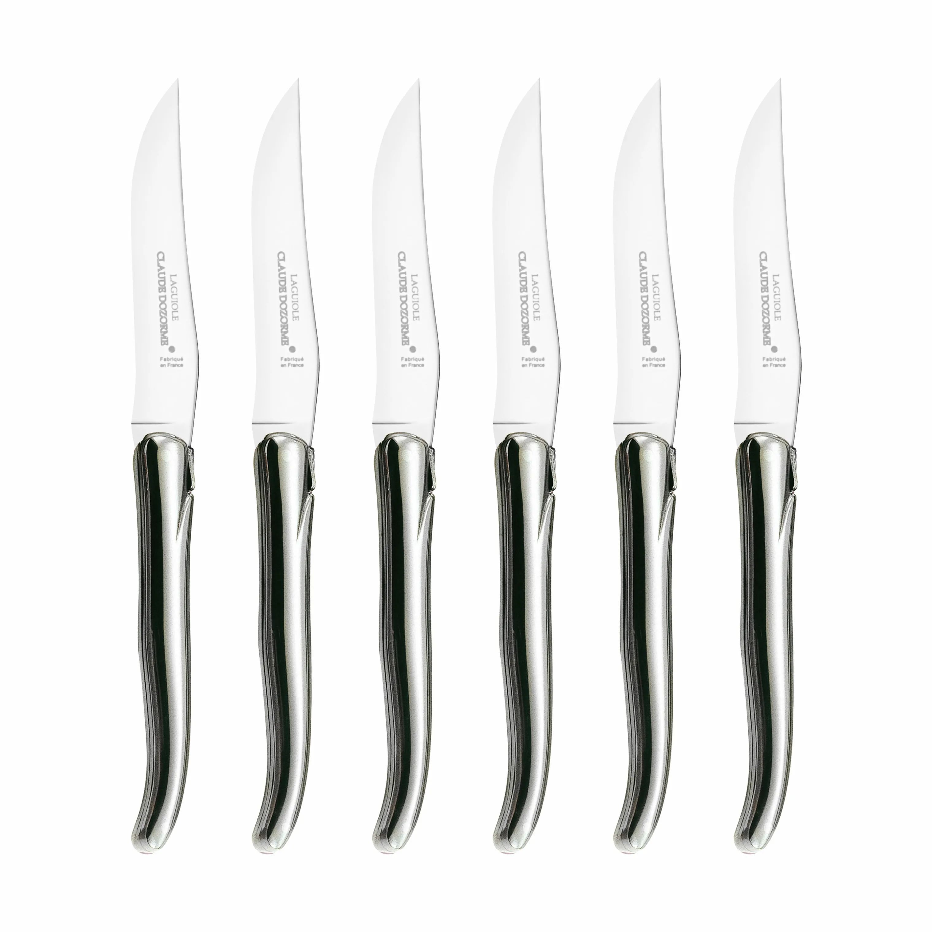CLAUDE DOZORME Steakknive Laguiole Lagiuole Steakkniv - 6 stk. i Stål, 1