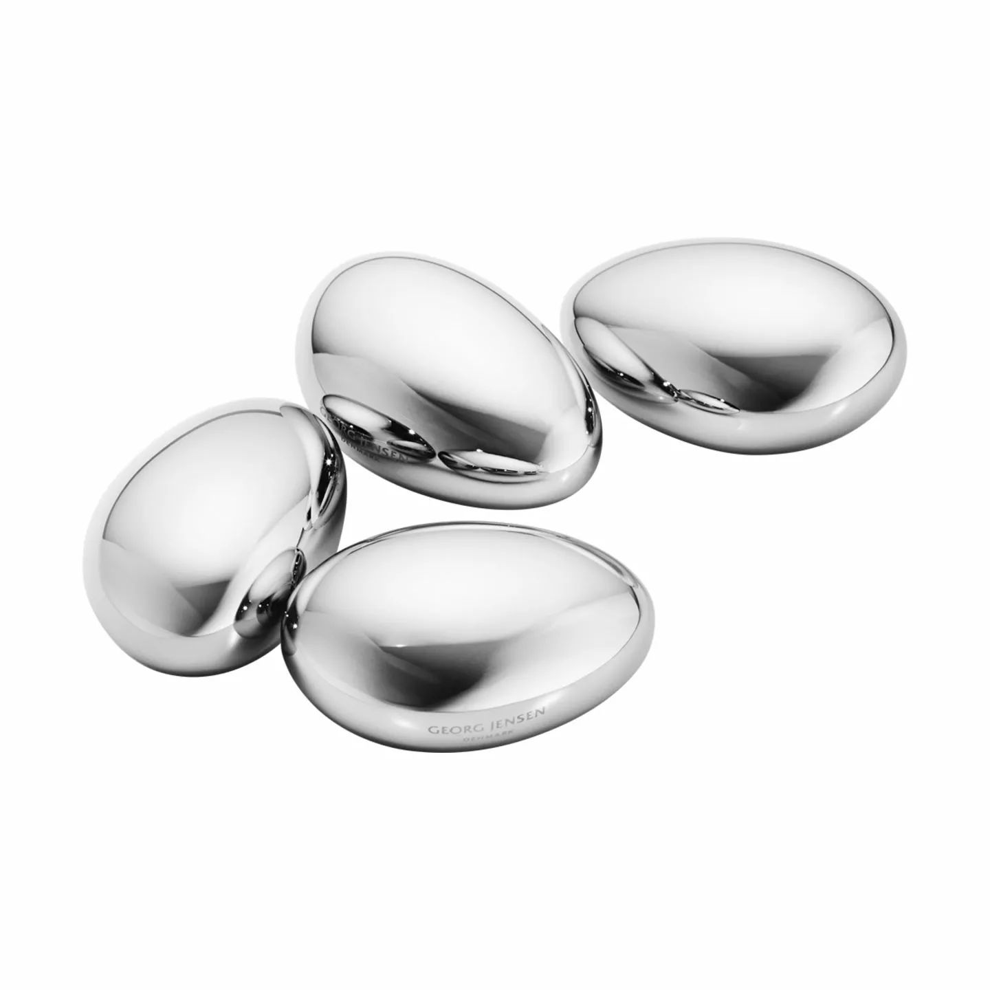 Georg Jensen Isterningebakker Sky Isterninger - 4 stk. i Sølvfarvet, 1