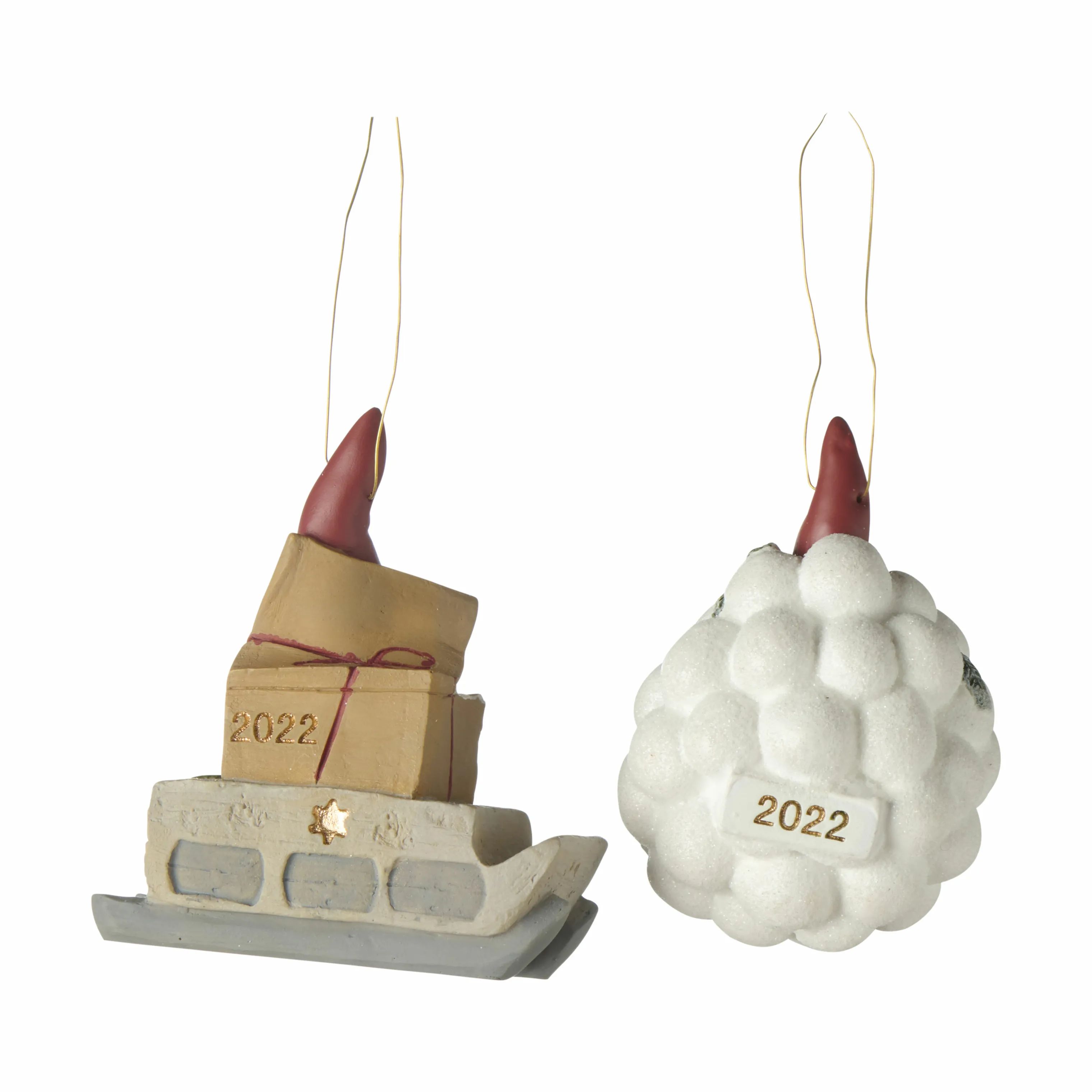 Klarborg Nisser Nisserikker 2022 - 2 stk. i 5,5 cm, 3