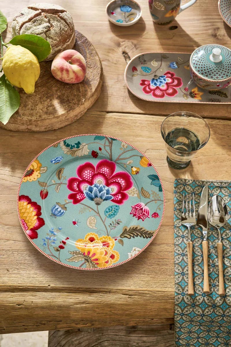 PIP Studio Middagstallerkener Blooming Tales Serveringstallerken i Blå, 2
