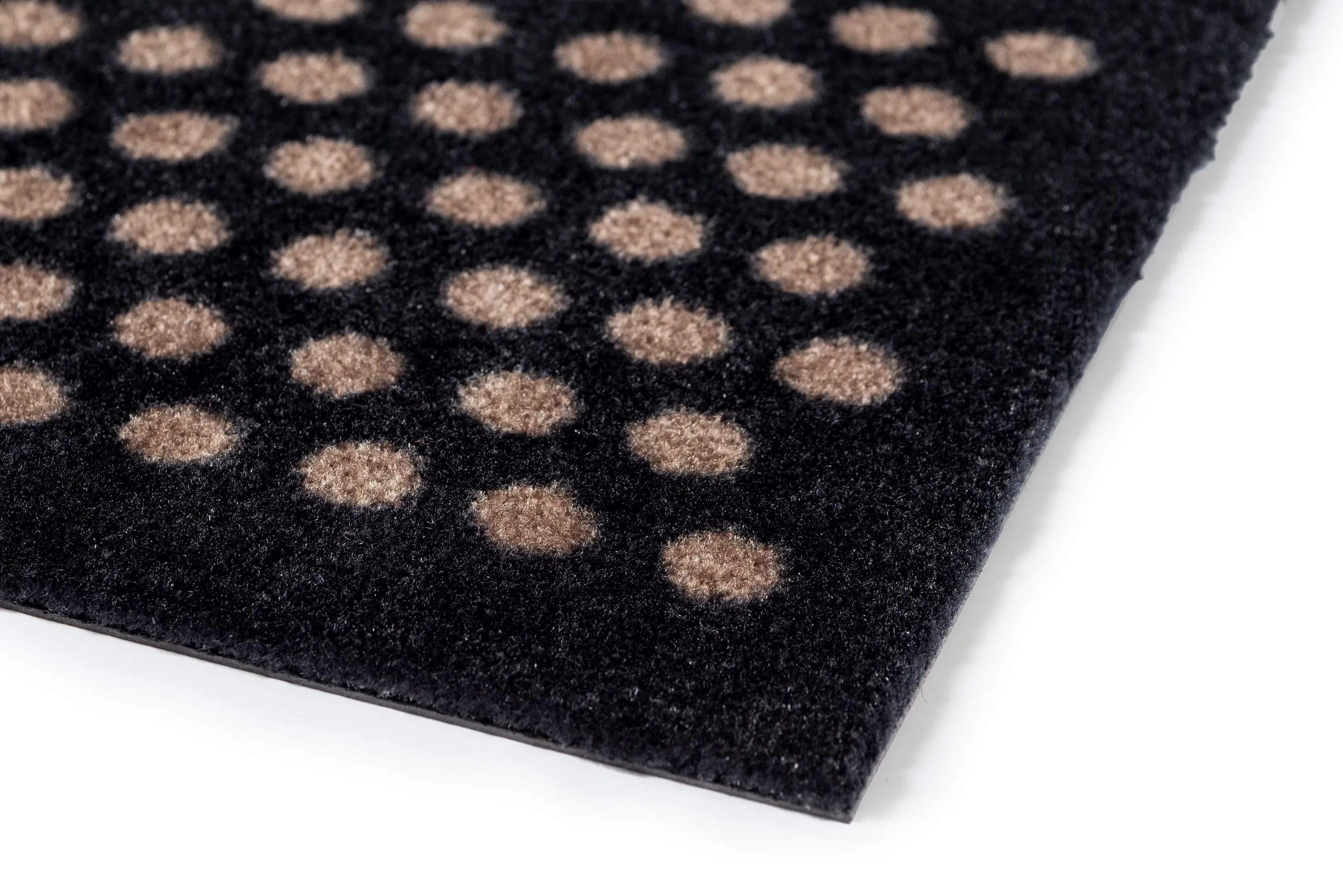 Tica Copenhagen Dørmåtter Dot Gulvmåtte i Sort/sand, B40 x L60 cm, 2
