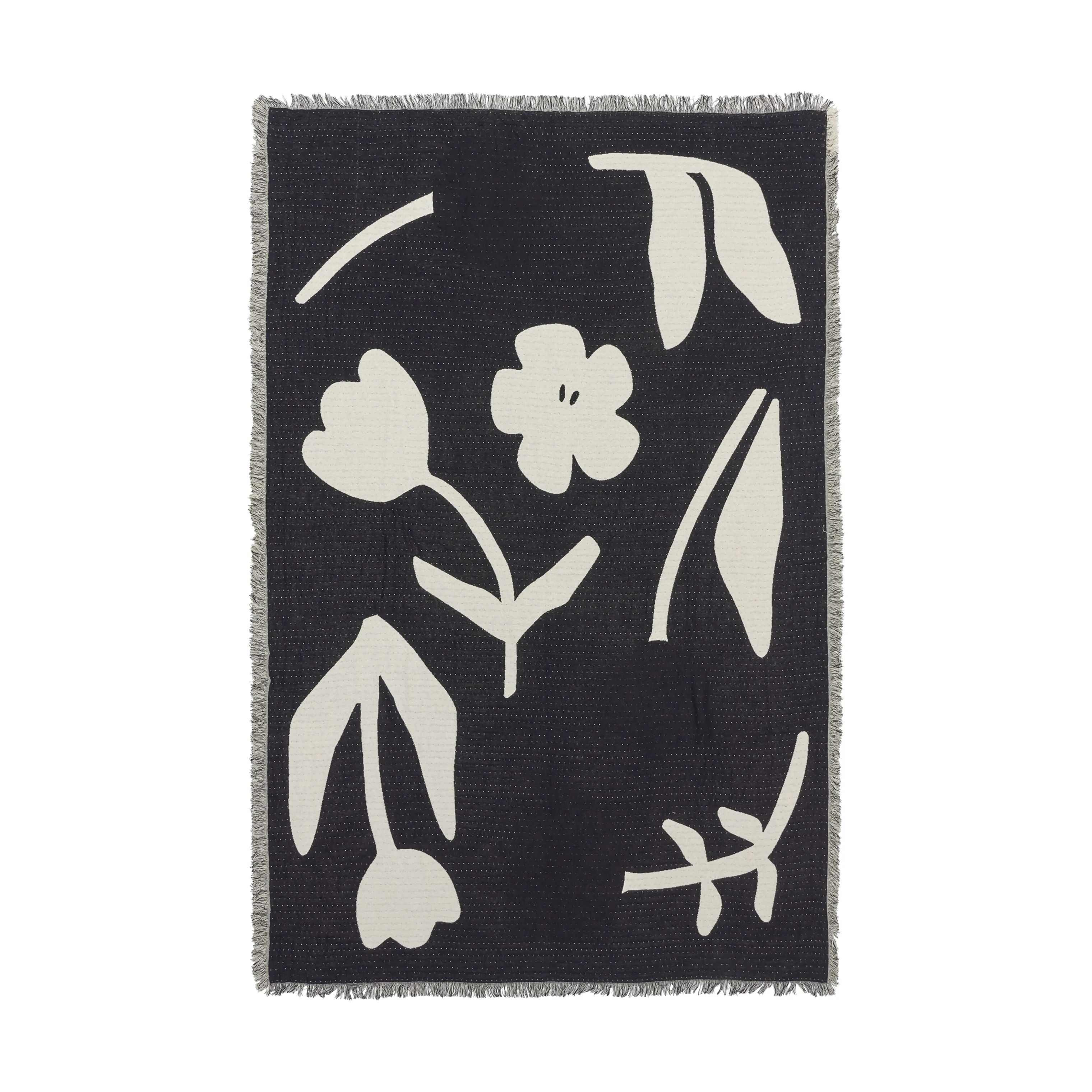 Broste Copenhagen Plaider Rosita Plaid i Black, 4