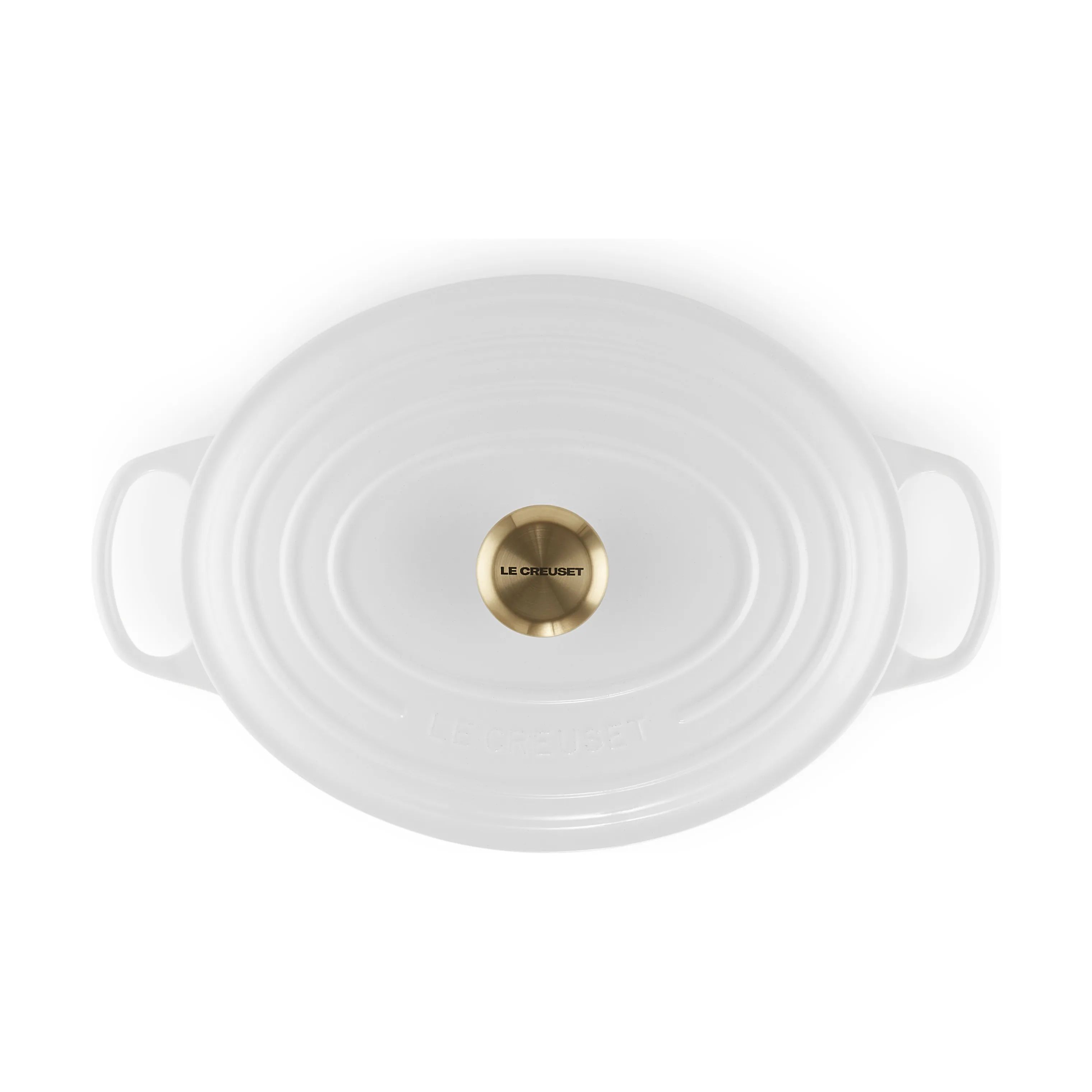 Le Creuset Gryder Signature Oval Gryde i White, 6.3 L, 4