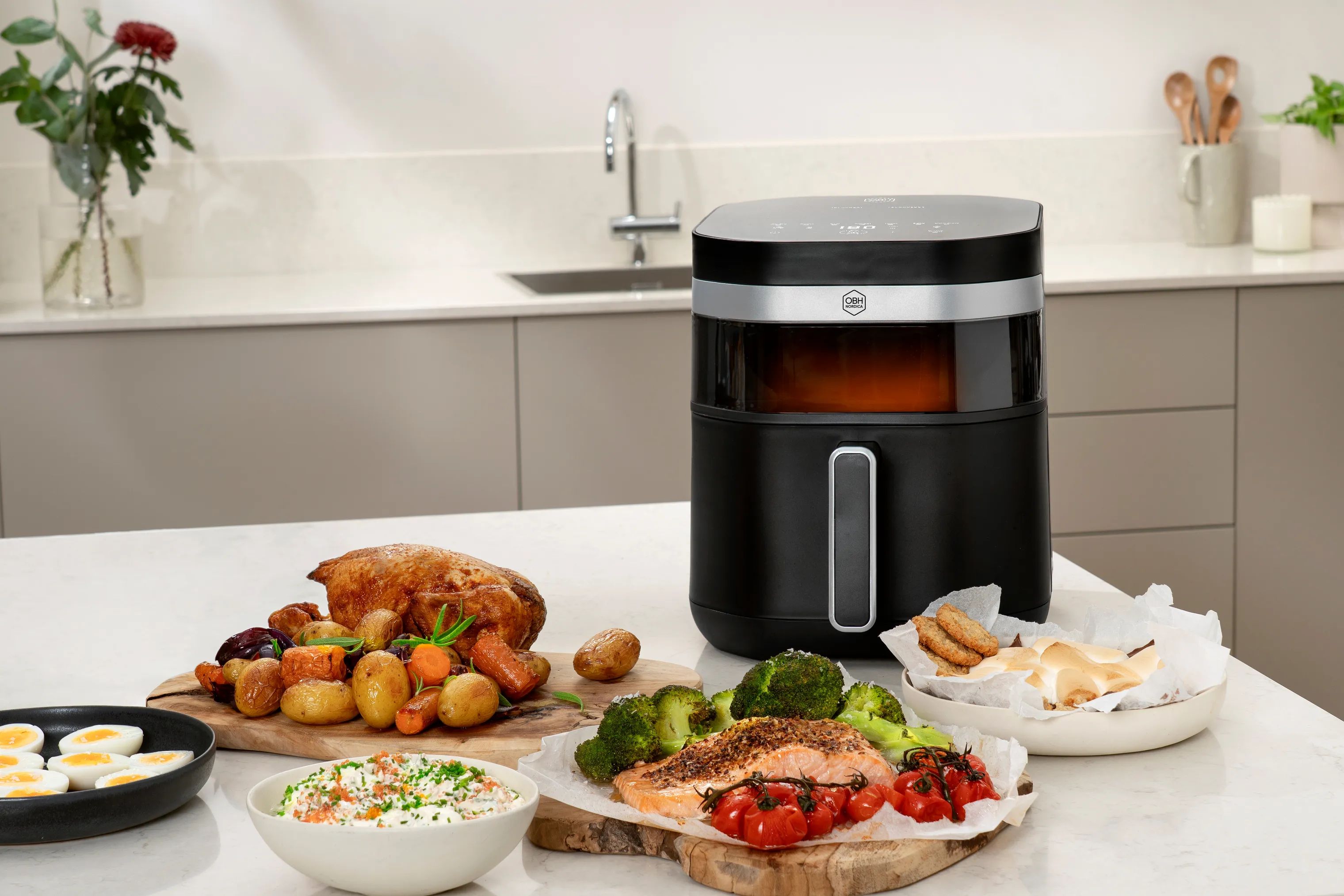 OBH Nordica Airfryers Easy Fry Infrared Airfryer i sort, 5