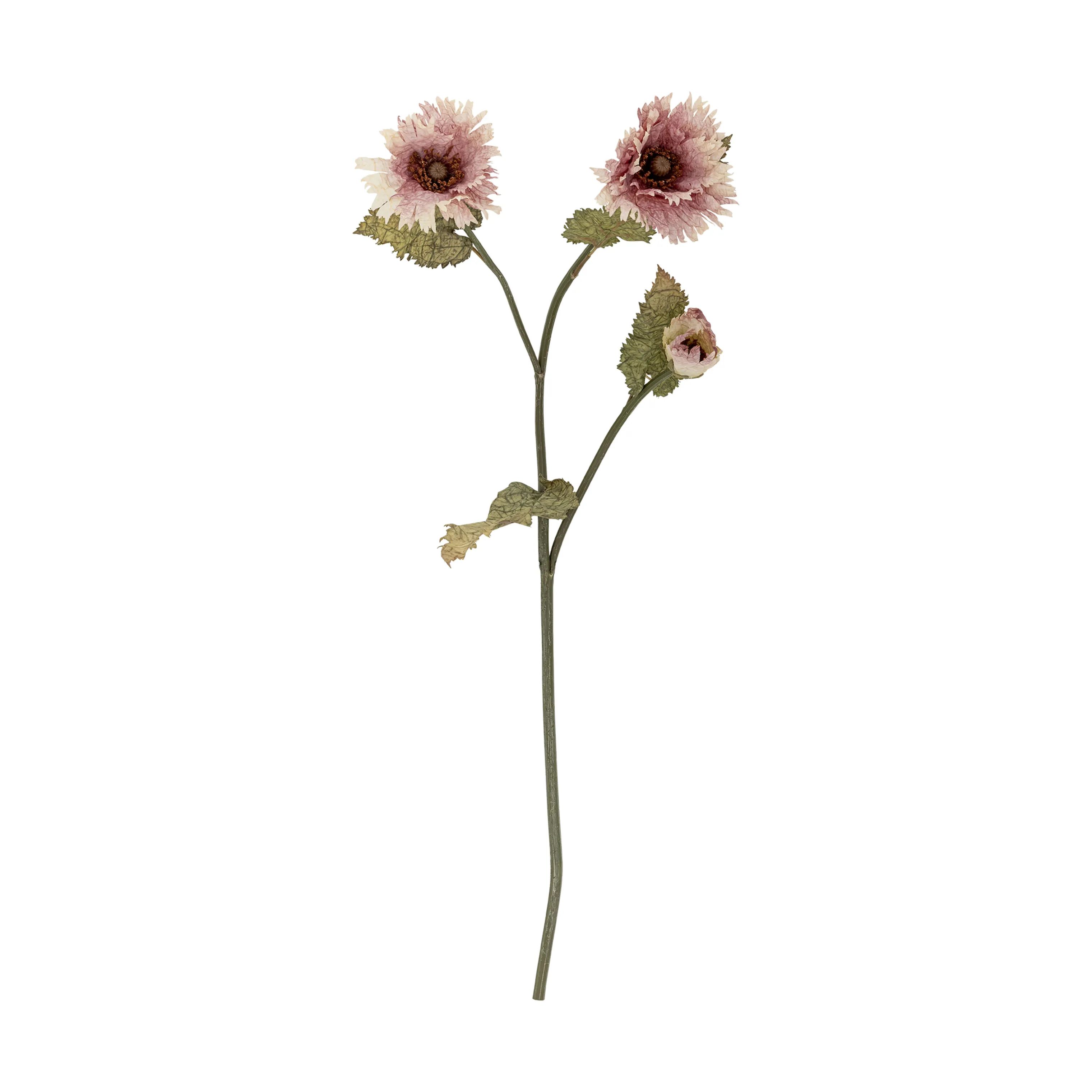 Bloomingville Kunstige blomster Kunstig blomst - Chrysantemum stilk i Lyserød/rød, 1
