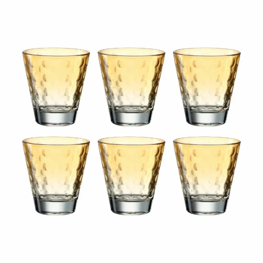 Leonardo Vandglas Leonardo Vandglas - 6 stk. i Klar/apricot, 21.5 cl, 1