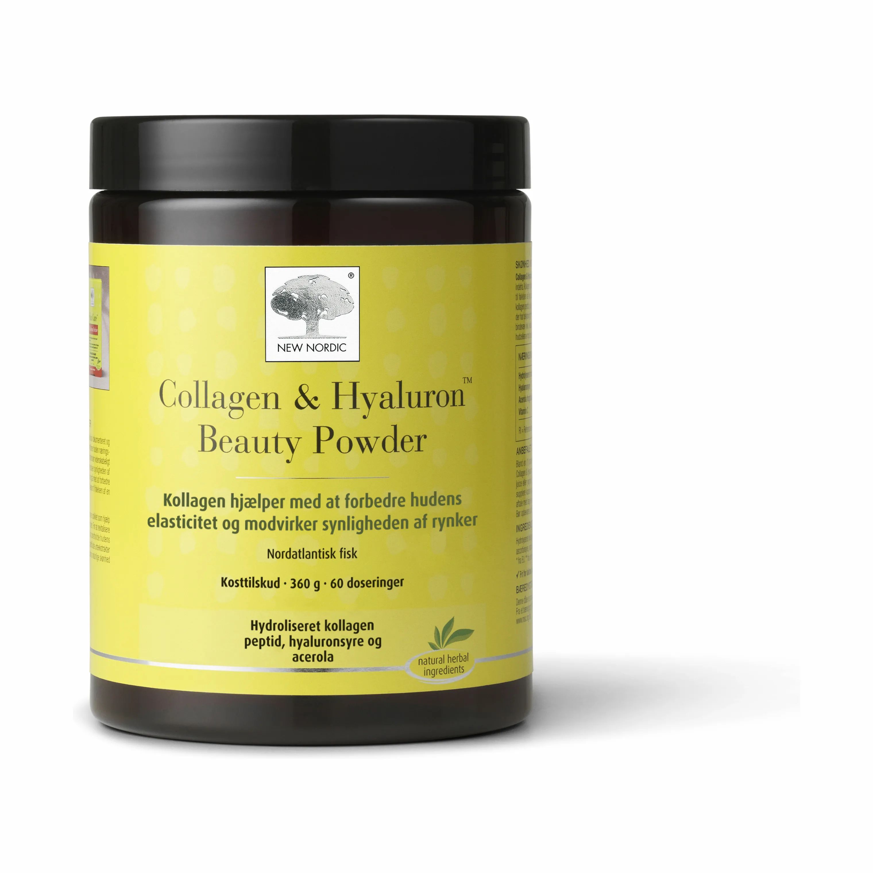 New Nordic Kropspleje Collagen Filler Collagen & Hyaluron Beauty Powder Kosttilskud i Klar, 1