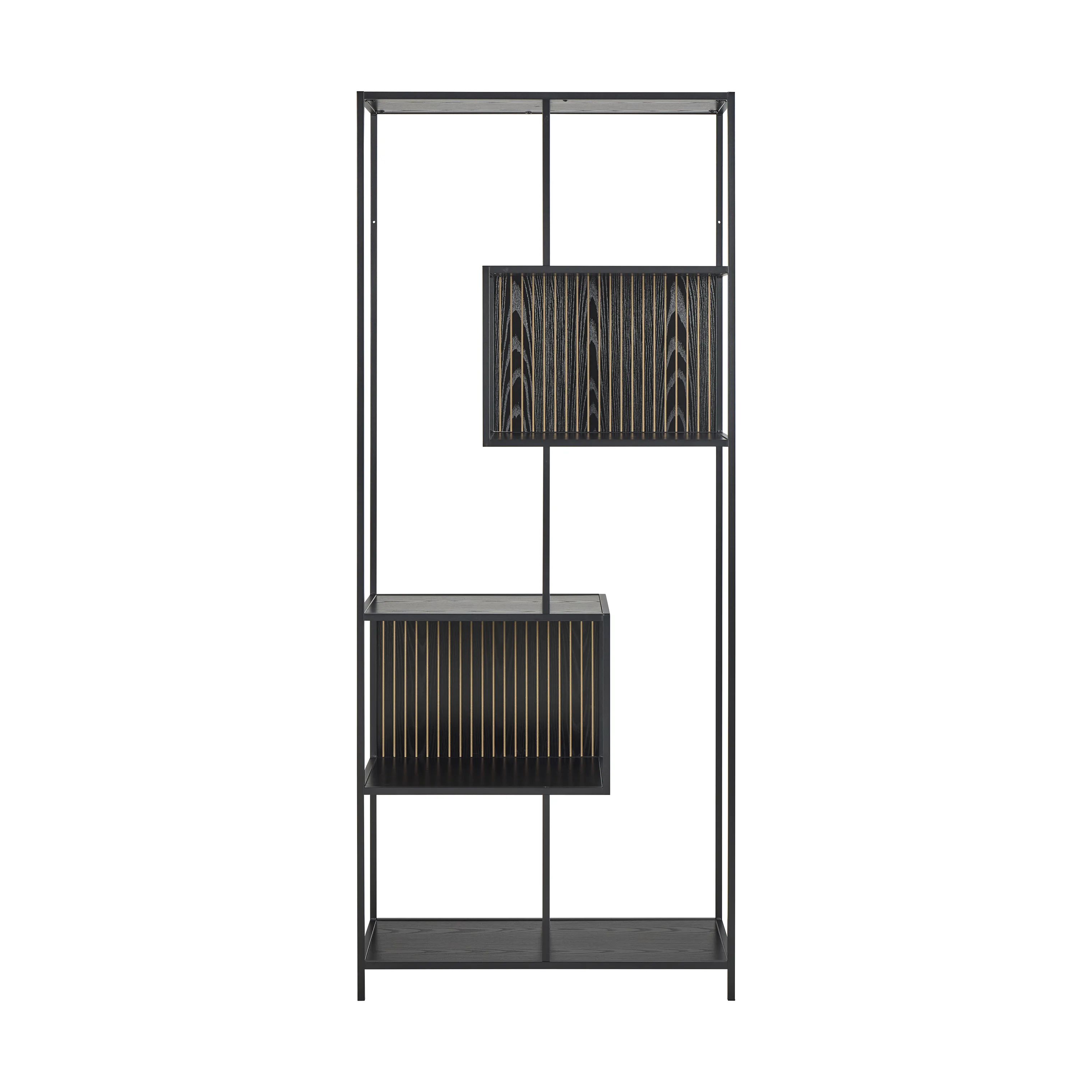 CASA Living Reoler og tilbehør Seaford Reol i sort, 1