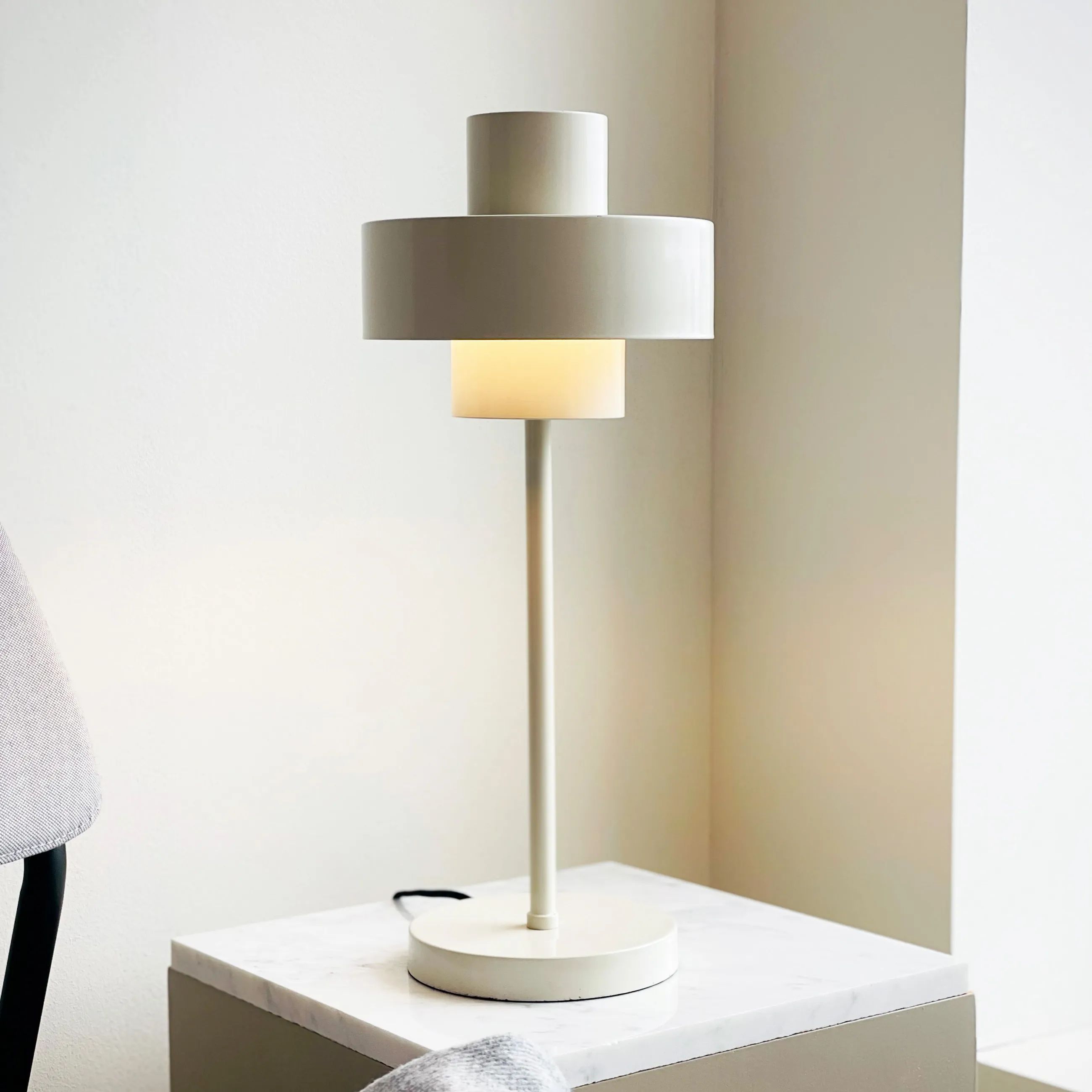 Dyberg Larsen Bordlamper Stoke Bordlampe i Hvid, 2