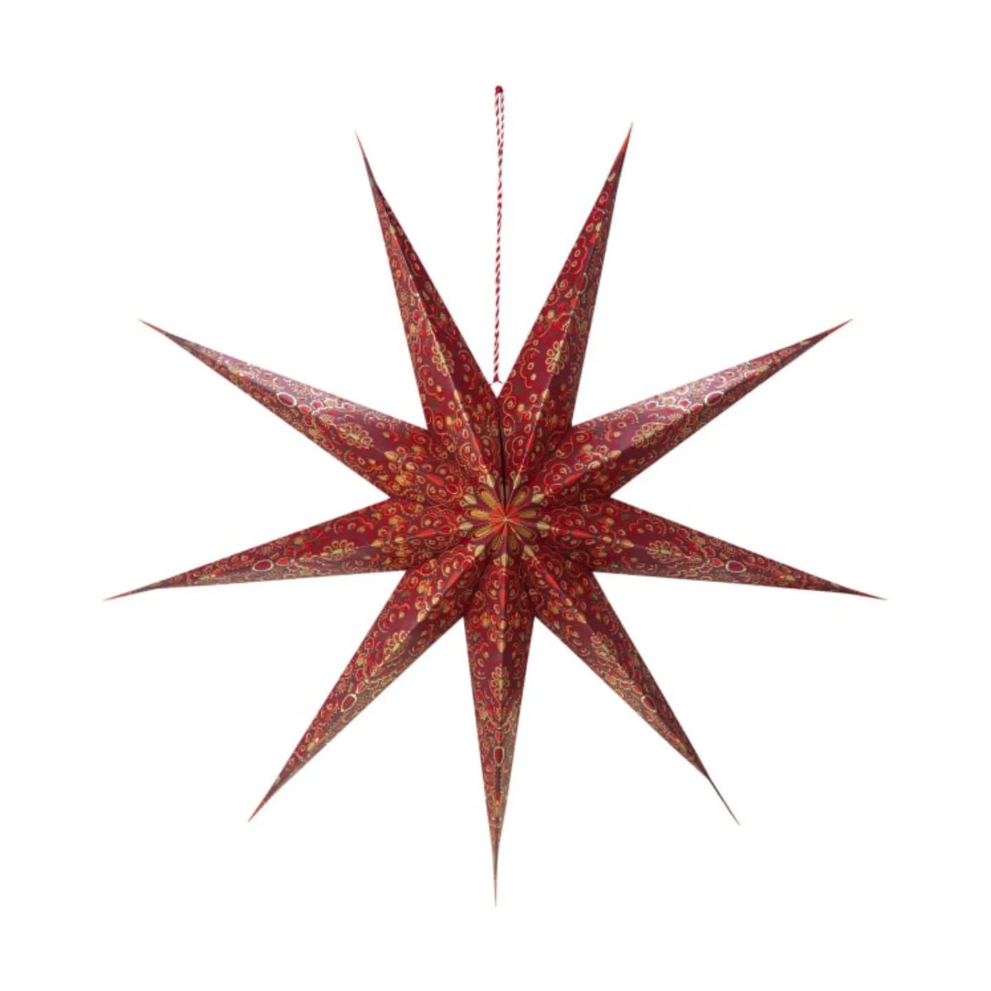 PIP Studio Juleophæng Christmas Julestjerne i Mørkerød, 100 cm, 1