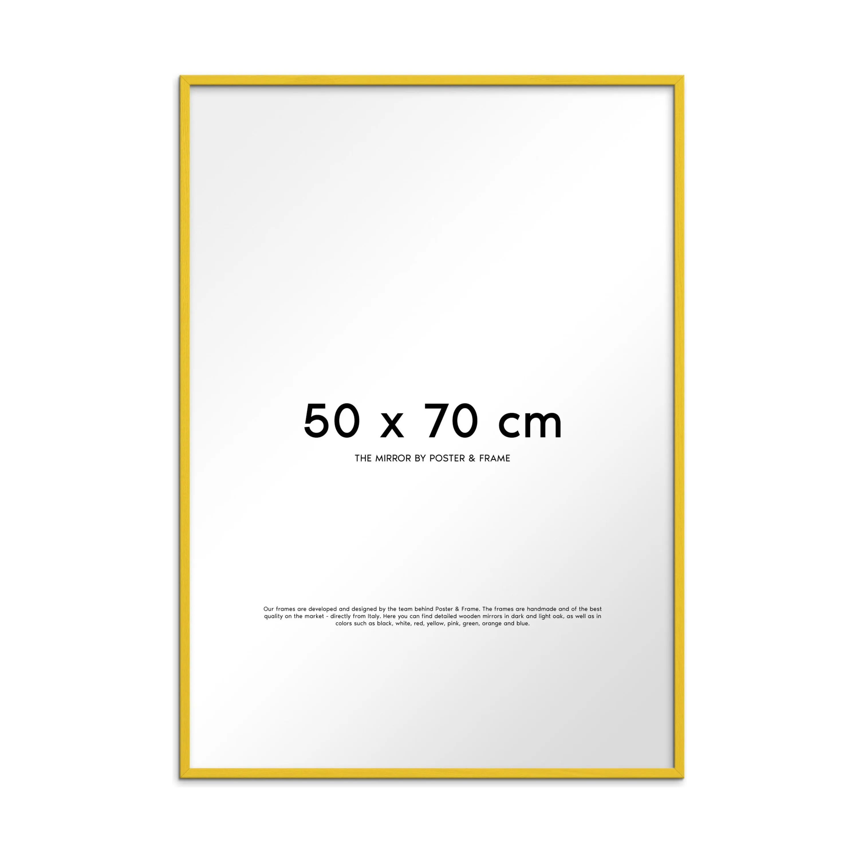 Poster&Frame Spejle Spejl i Gul, B50 x L70 cm, 1