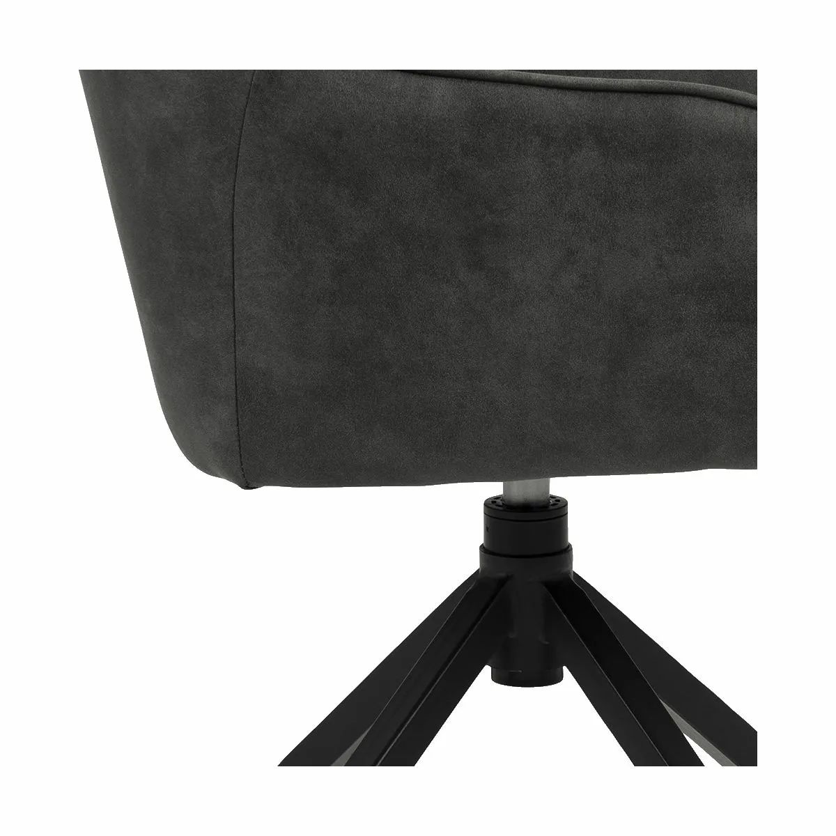 CASA Living Spisebordsstole Brenda Spisebordsstol i antracit/sort, 4